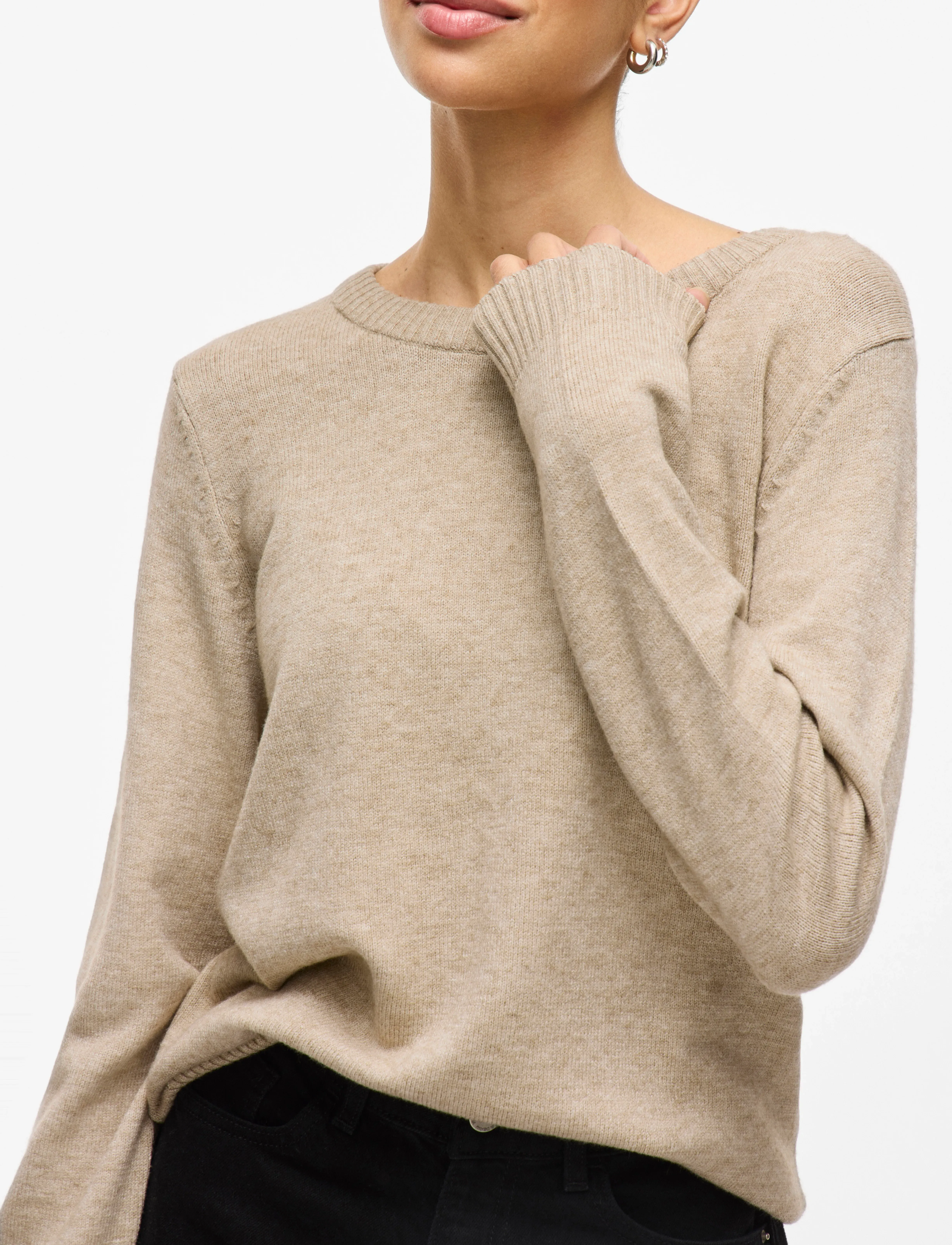 VILA Viril O-Neck L/S Knit Top Noos stickade tröjor dam – bild 5