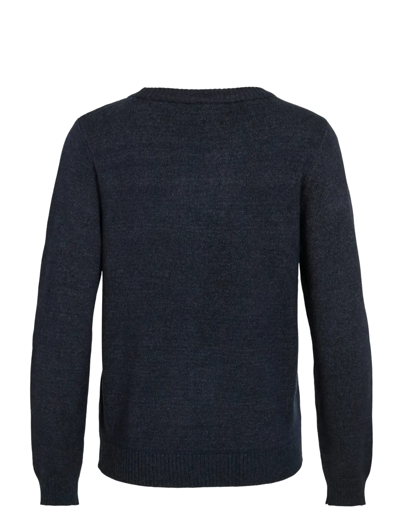 Vila - VIRIL O-NECK L/S  KNIT TOP - NOOS - stickade tröjor - total eclipse - 2