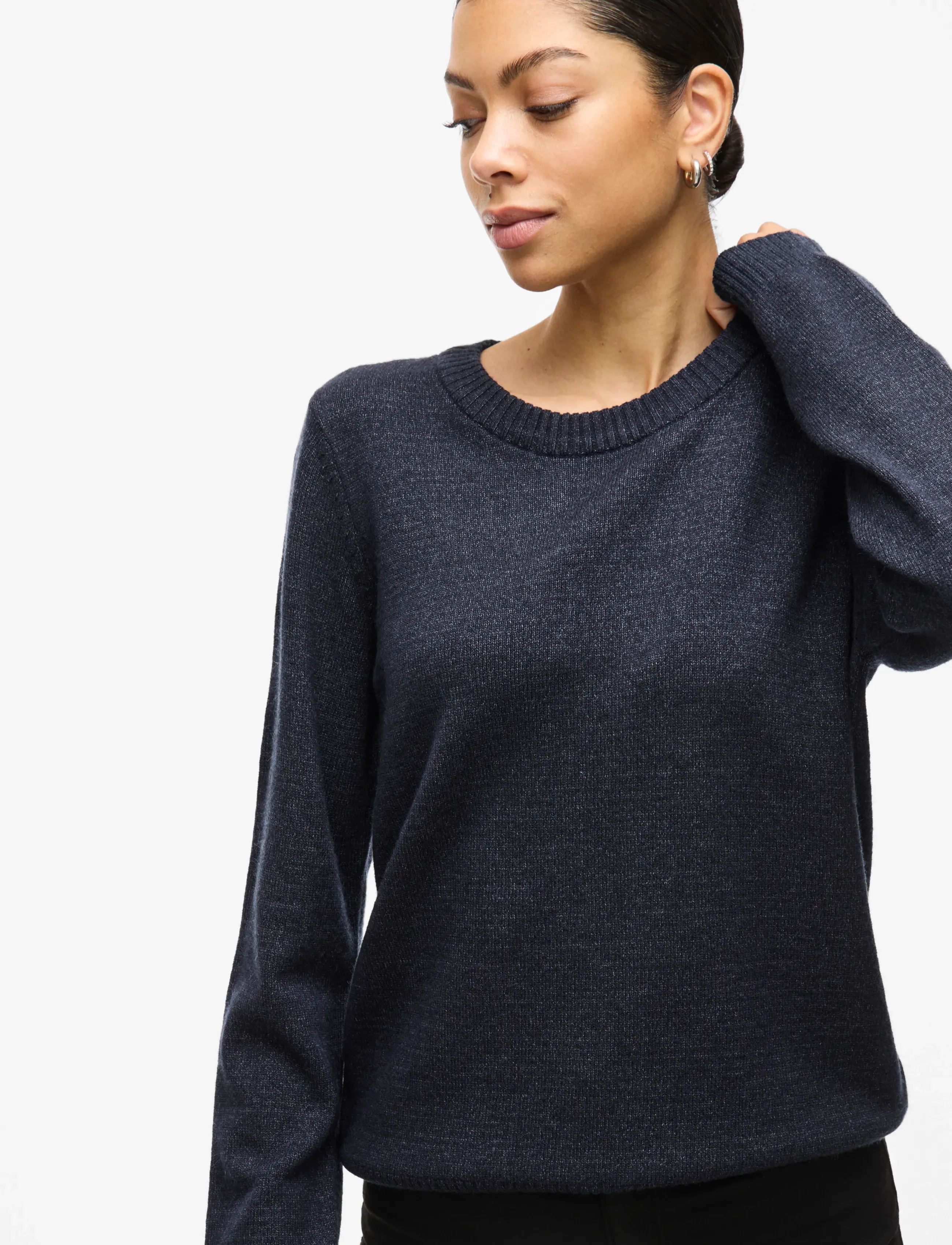 VILA Viril O-Neck L/S Knit Top Noos stickade tröjor dam – bild 5