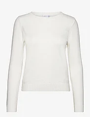 Vila - VIRIL O-NECK L/S  KNIT TOP - NOOS - pullover - white alyssum - 1