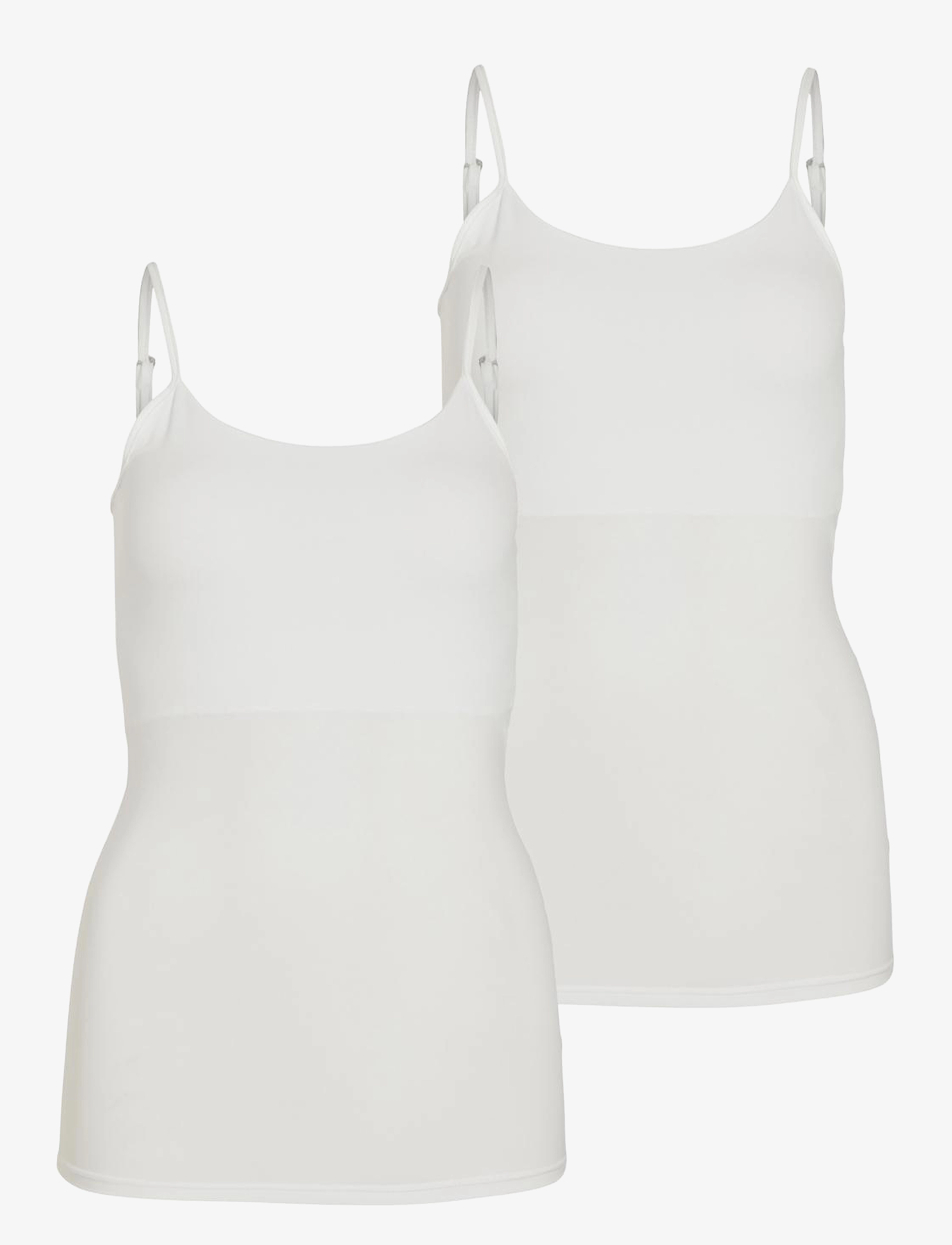 VILA Visurface Strap Oberteil New 2-Pack - Noos Weiß - M/L - Damen