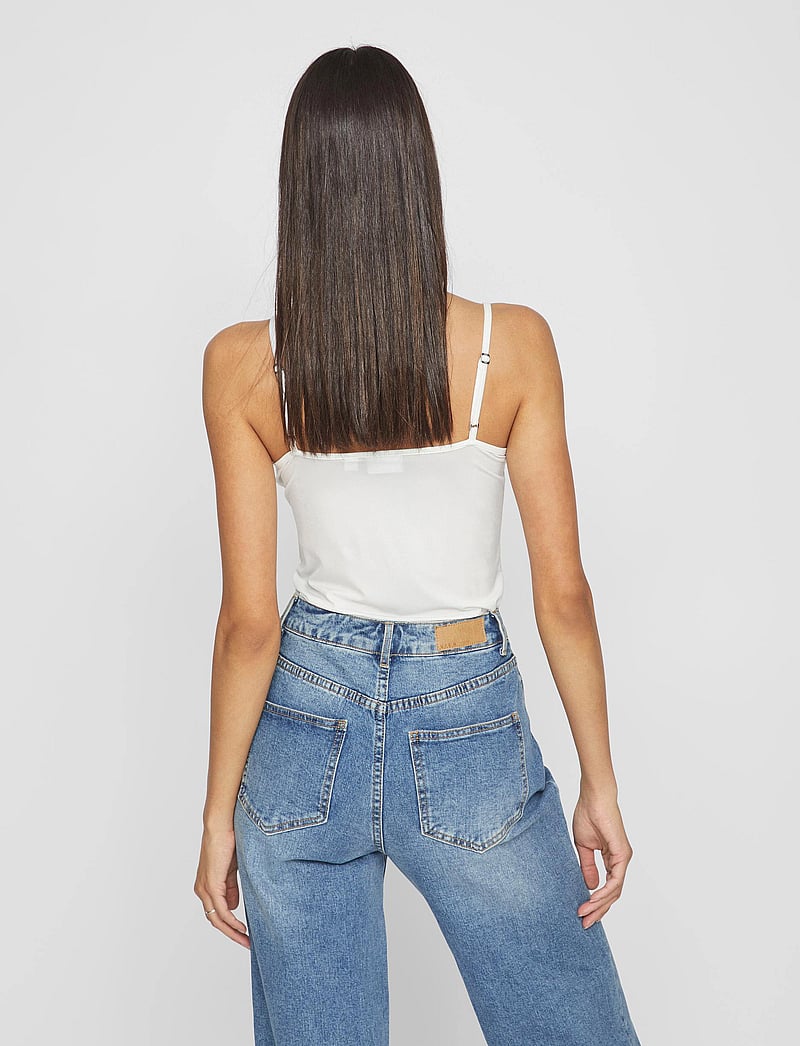 Vila - VISURFACE STRAP TOP NEW 2-PACK - NOOS - hihattomat topit - optical snow - 3