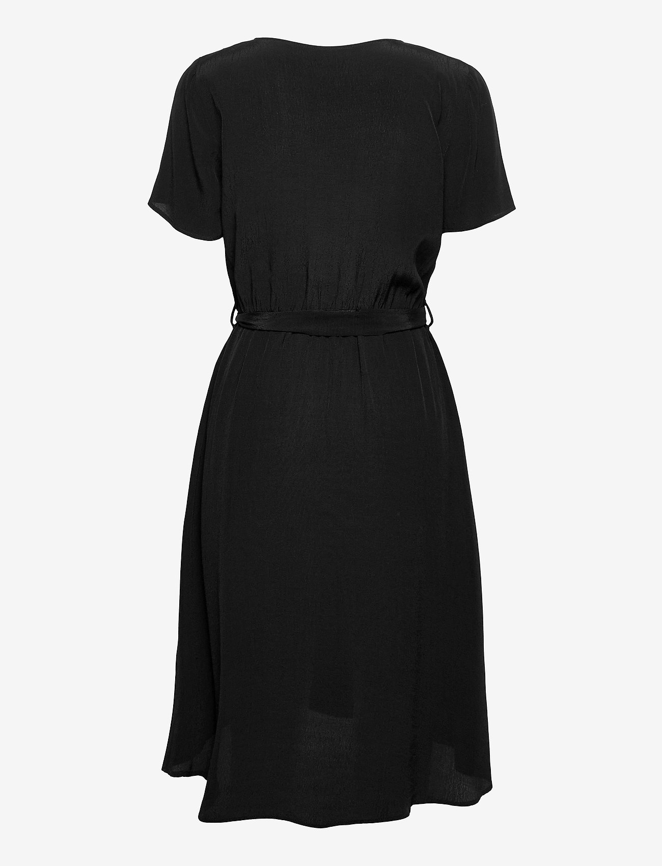 Vila - VIPRIMERA WRAP S/S DRESS - black - 1