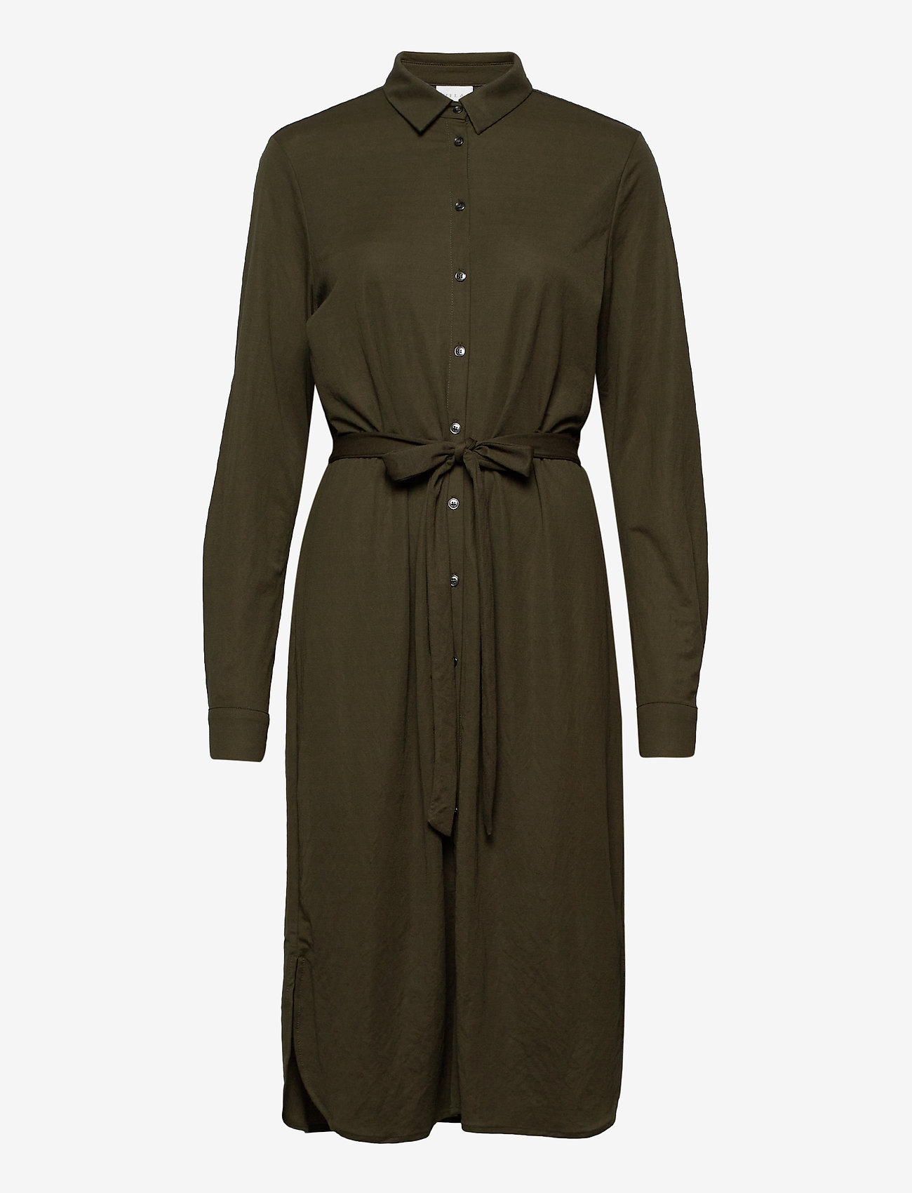 Vila - VISAFINA MIDI L/S DRESS - - forest night - 0