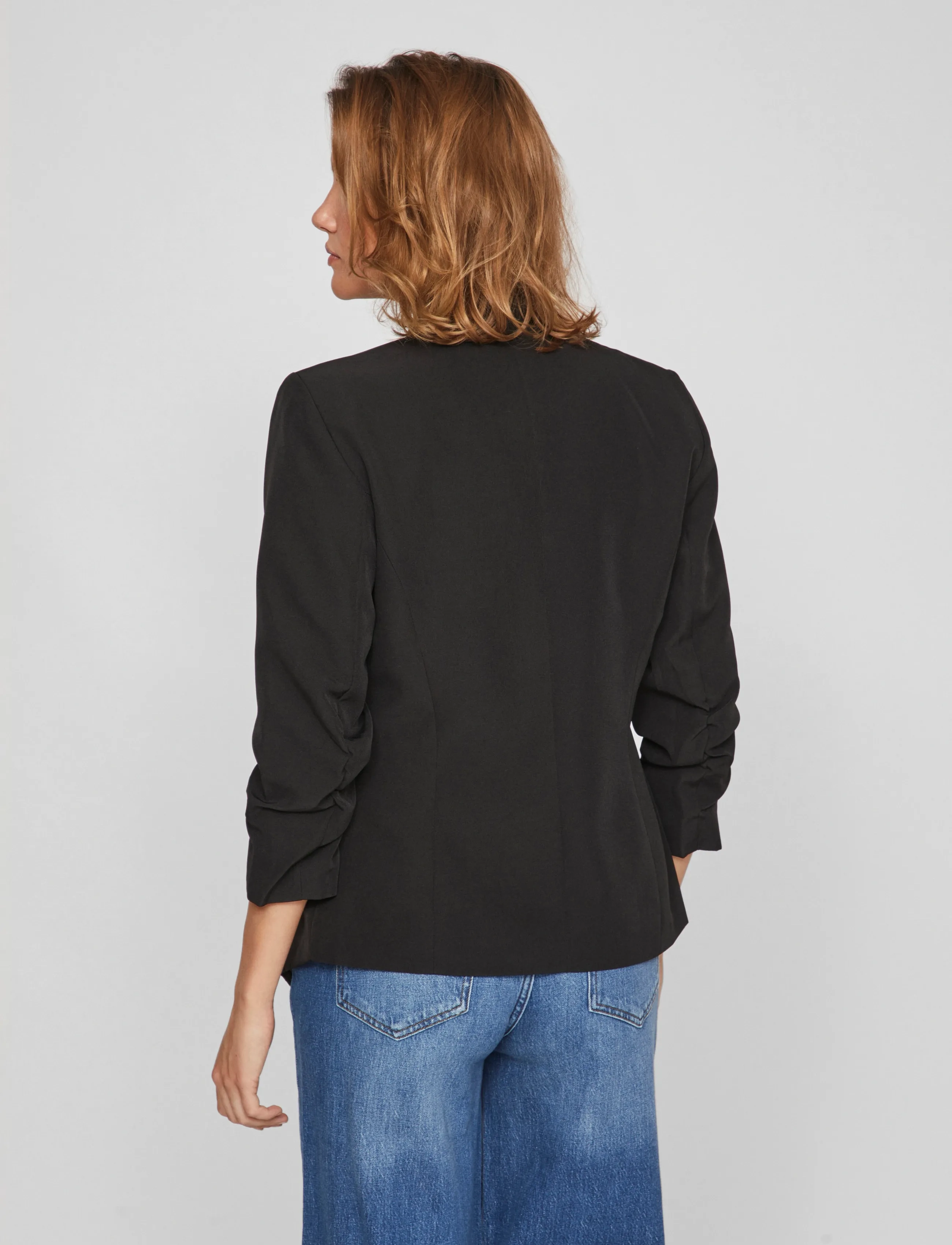 Vila - VIJOY 3/4 BLAZER - NOOS - Ühes joones nööpidega bleiserid - black - 3