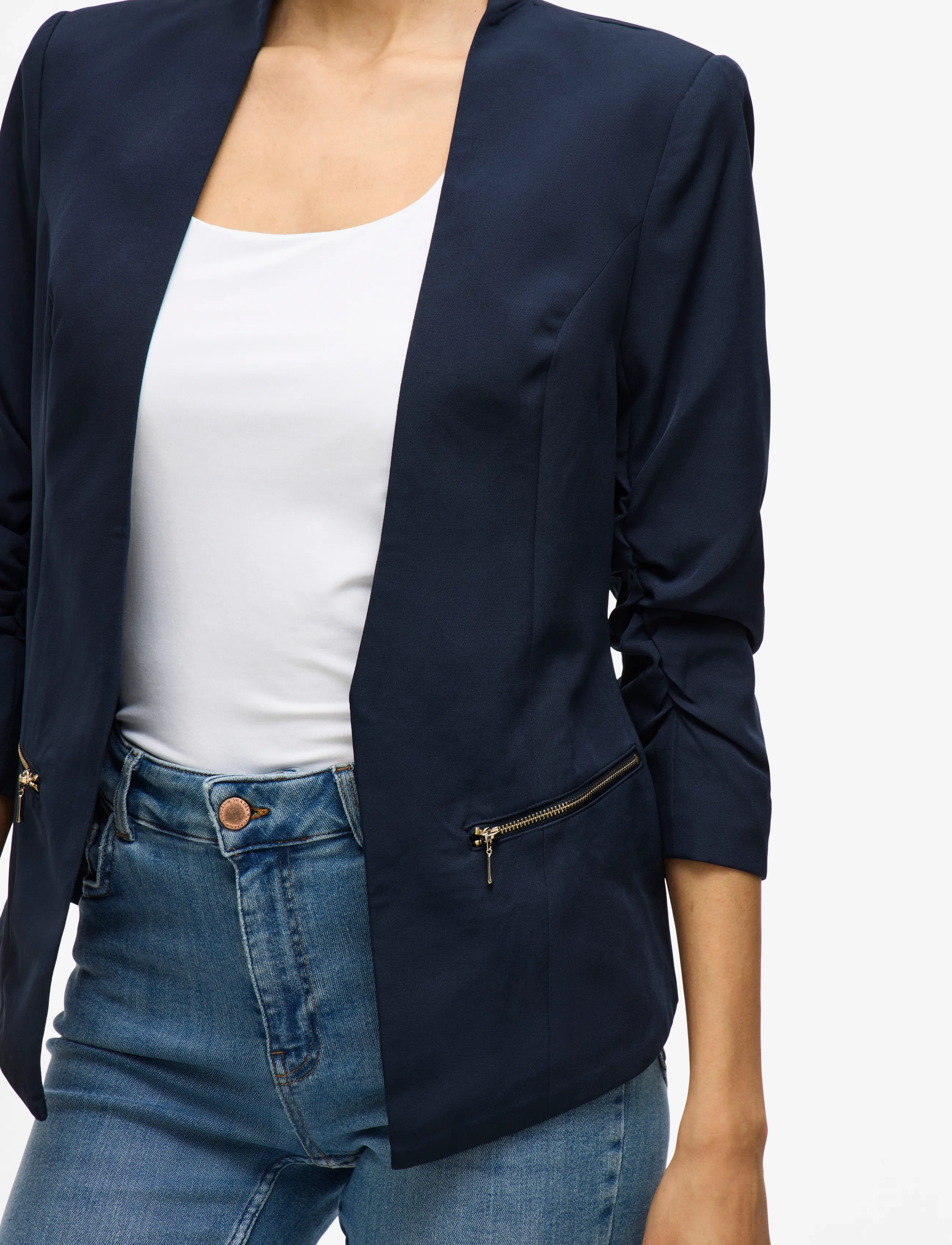 Vila - VIJOY 3/4 BLAZER - NOOS - einreihige blazer - navy blazer - 5
