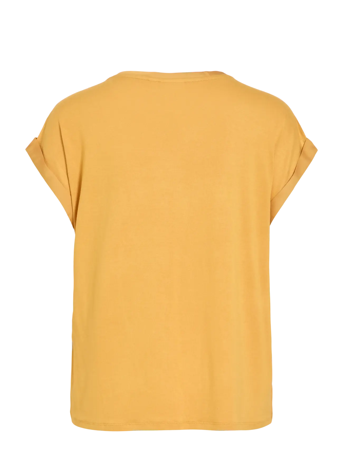Vila - VIELLETTE S/S SATIN TOP - NOOS - kurzämlige blusen - amber gold - 2
