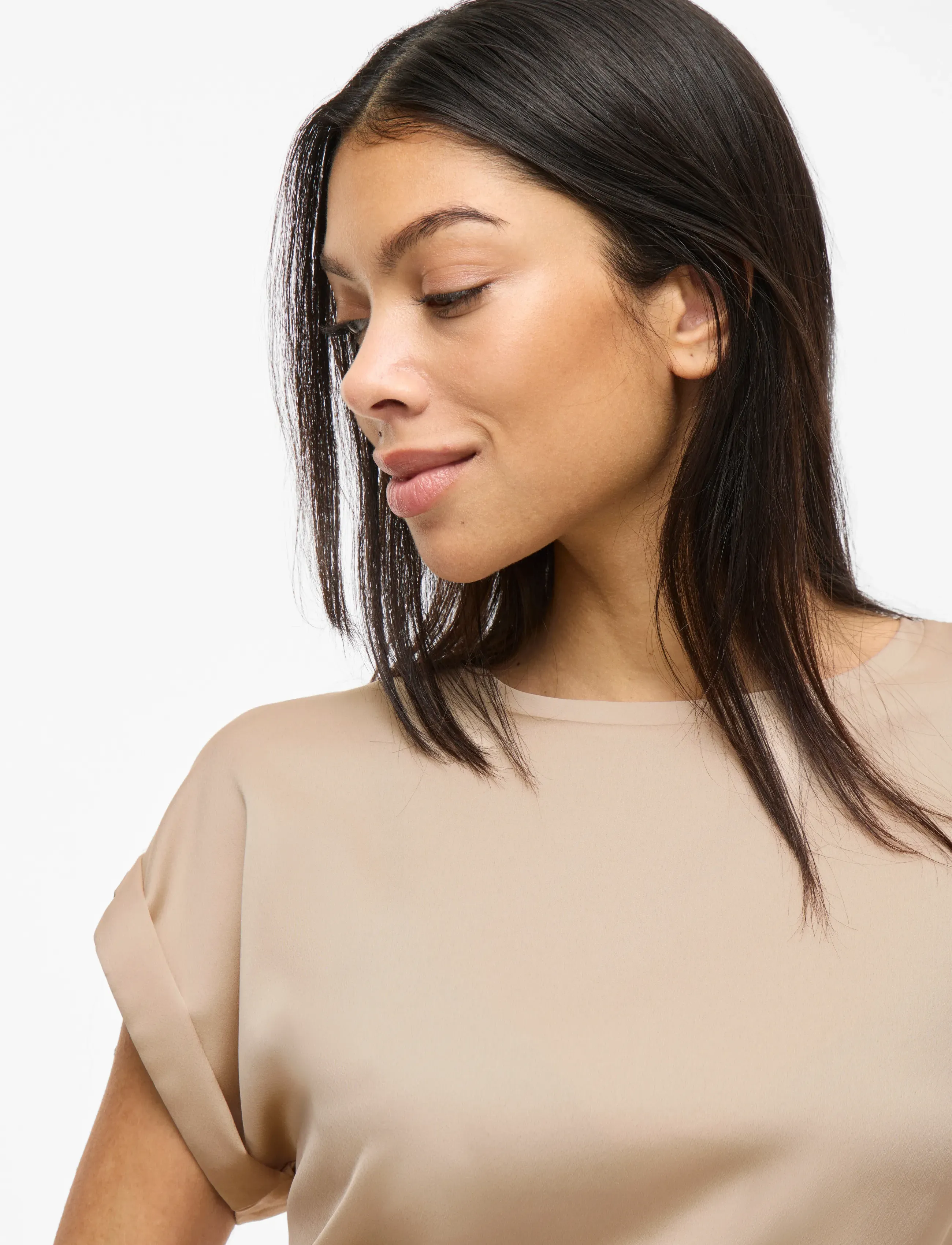 VILA Viellette S/S Satin Top Noos blusar dam – bild 6