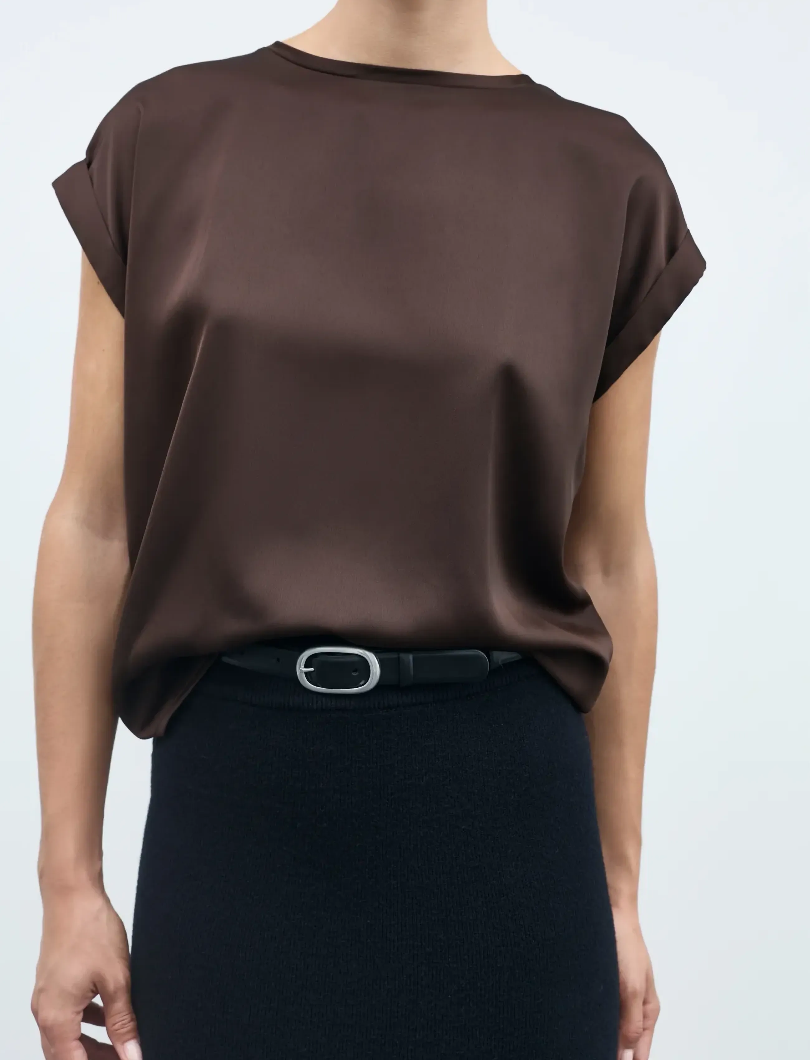 VILA Viellette S/S Satin Top Noos blusar dam – bild 6