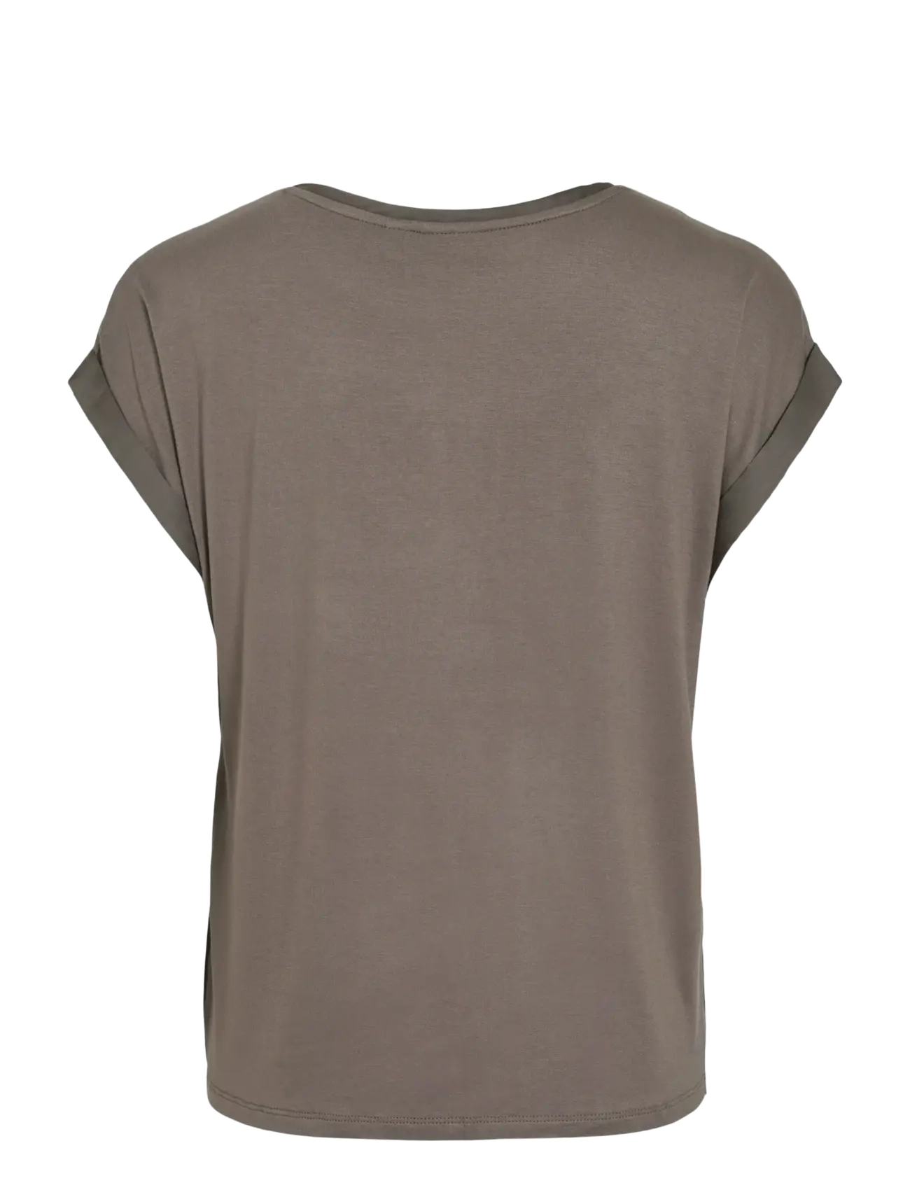 Vila - VIELLETTE S/S SATIN TOP - NOOS - kurzämlige blusen - falcon - 2