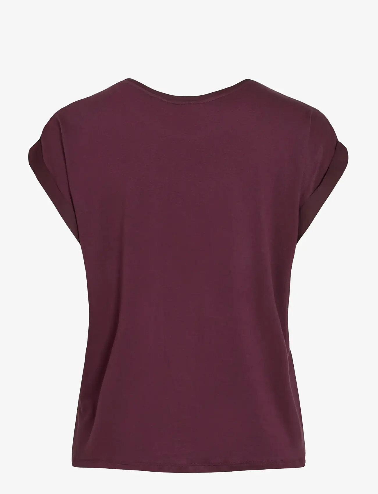 Vila - VIELLETTE S/S SATIN TOP/SU - NOOS - kortærmede bluser - fig - 2