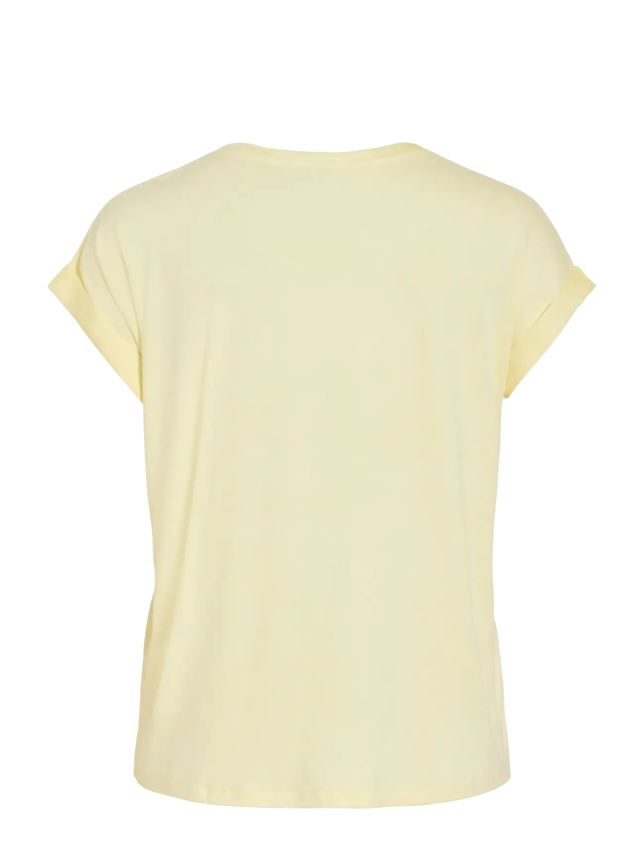 Vila - VIELLETTE S/S SATIN TOP - NOOS - lühikeste varrukatega pluusid - pastel yellow - 2
