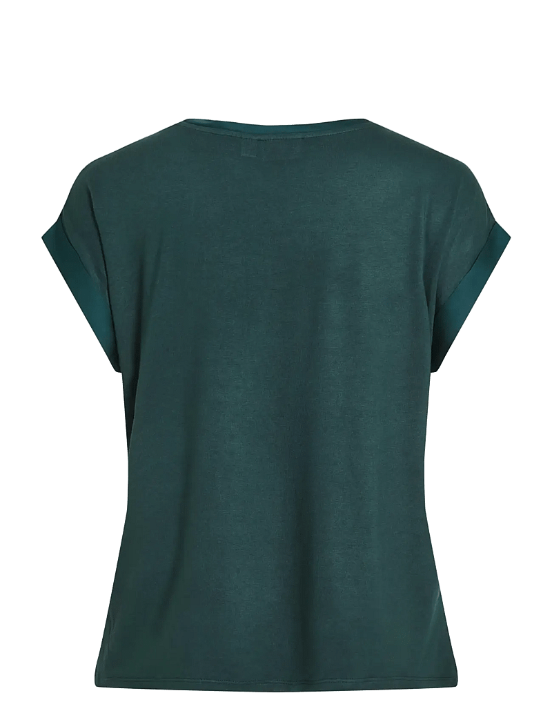 Vila - VIELLETTE S/S SATIN TOP - NOOS - lyhythihaiset puserot - ponderosa pine - 2