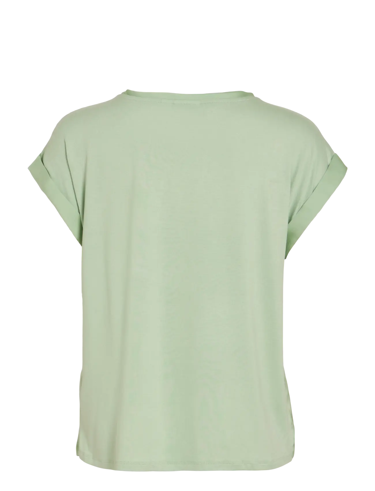 Vila - VIELLETTE S/S SATIN TOP - NOOS - lühikeste varrukatega pluusid - smoke green - 2