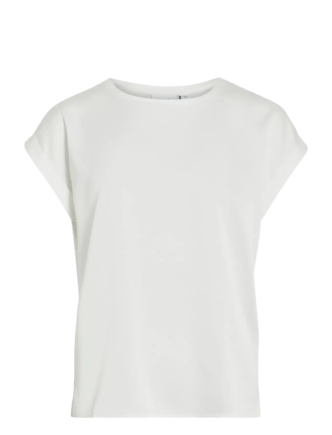 VILA Viellette S/S Satin Oberteil - Noos Weiß - 38 - Damen