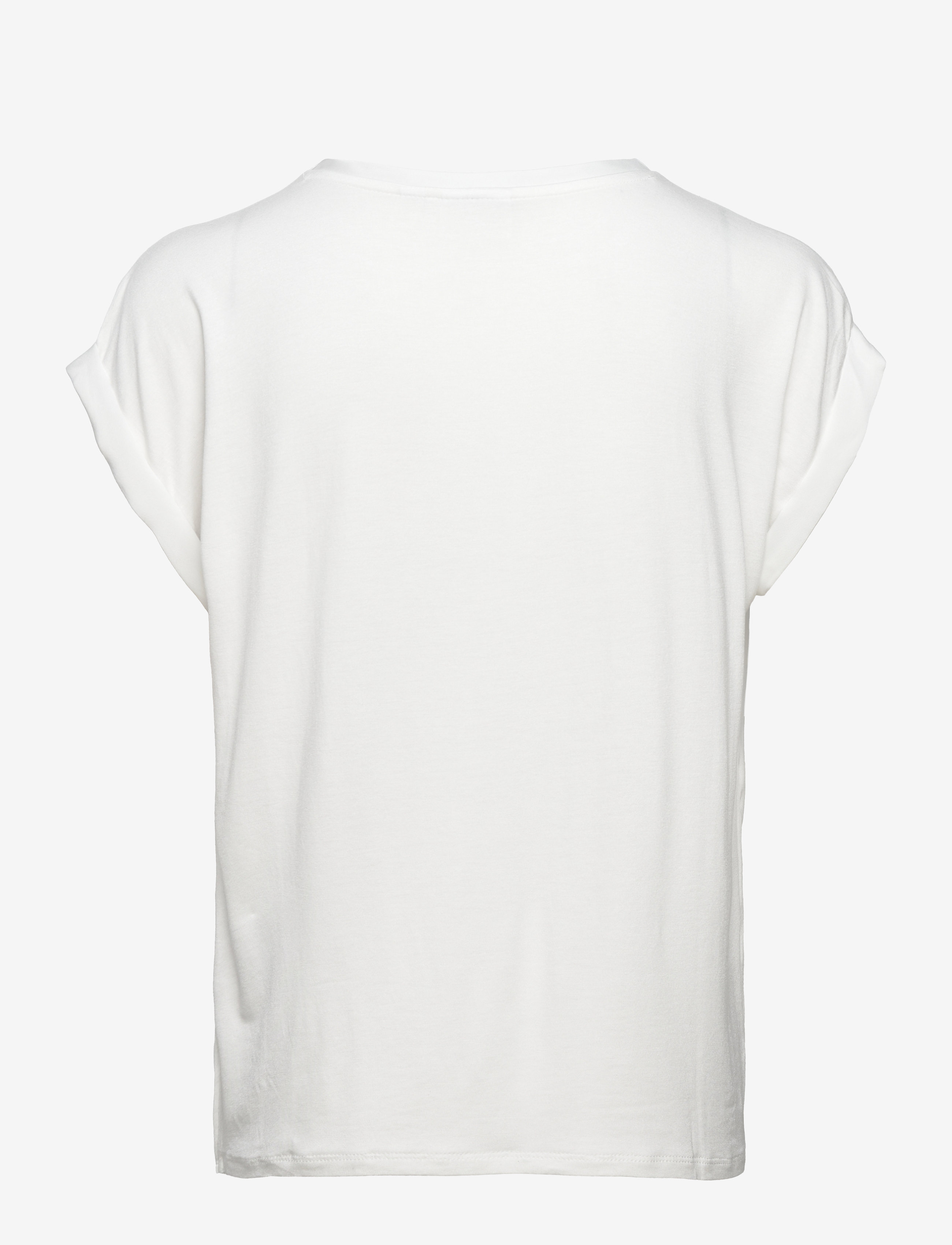 Vila - VIELLETTE S/S SATIN TOP - NOOS - kurzämlige blusen - snow white - 2