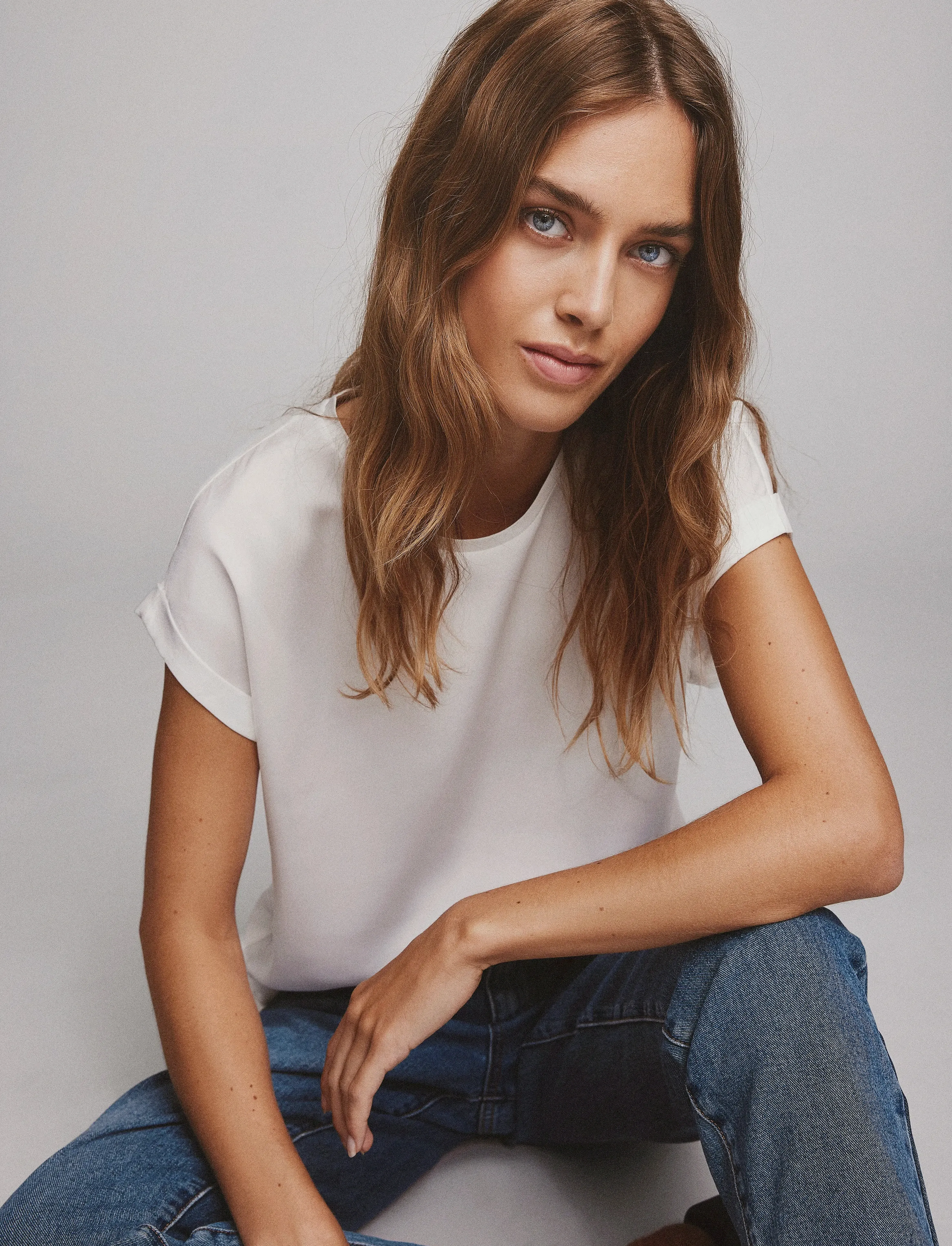 VILA Viellette S/S Satin Top Noos blusar dam – bild 5