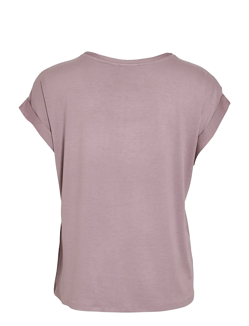 Vila - VIELLETTE S/S SATIN TOP - NOOS - lyhythihaiset puserot - toadstool - 2