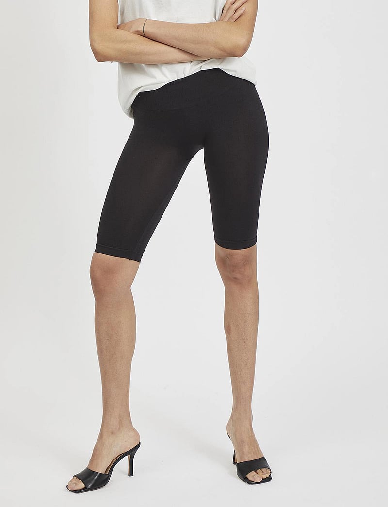 Vila - VISEAM SHORTS - NOOS - ratturipüksid - black - 0