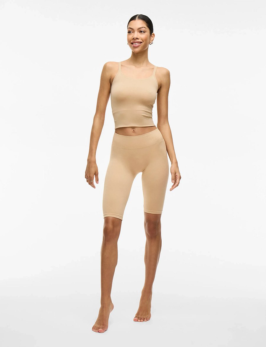 Vila - VISEAM SHORTS - NOOS - 3/4 pikkus - cuban sand - 4