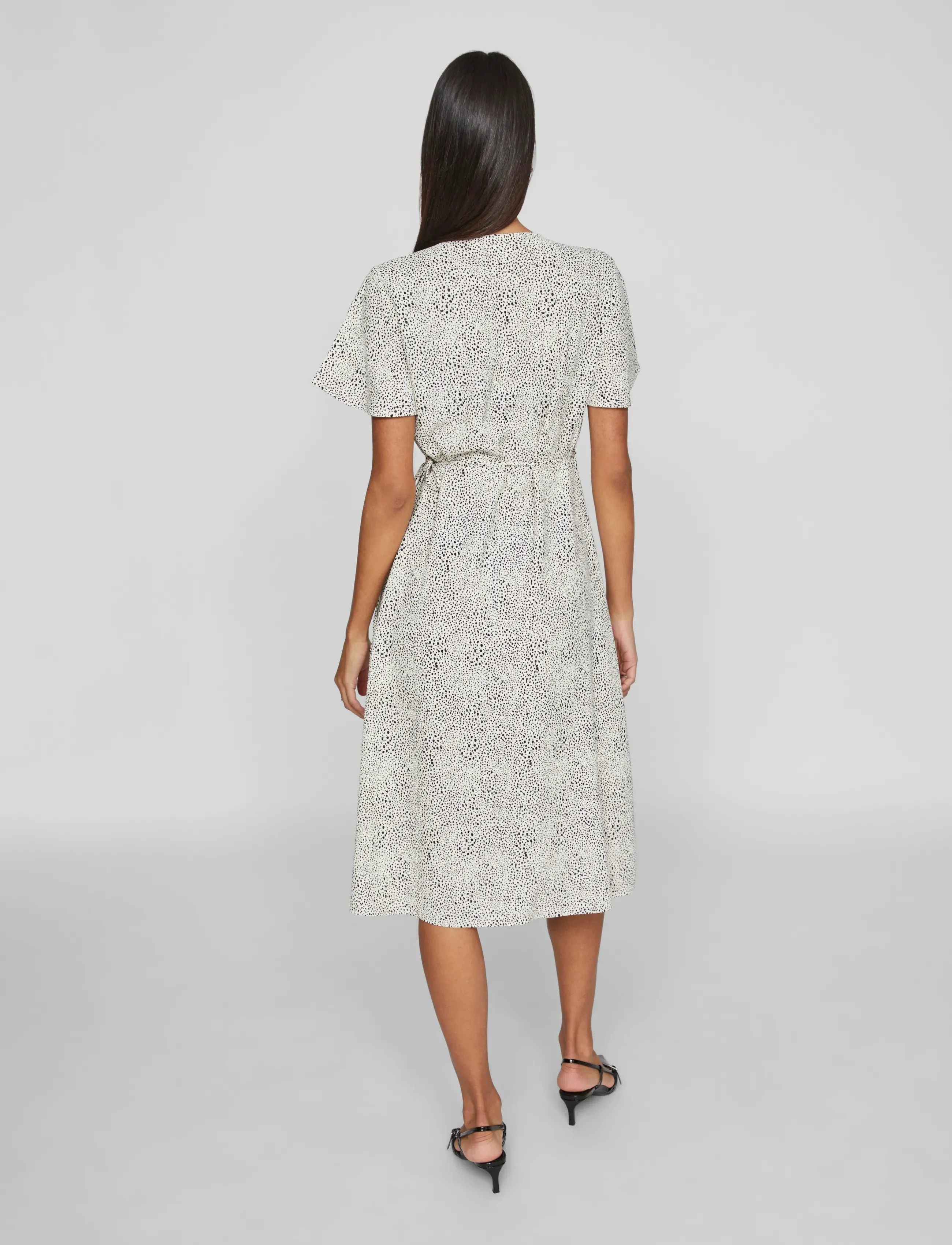 Vila - VILOVIE S/S WRAP MIDI DRESS - NOOS - birch - 3