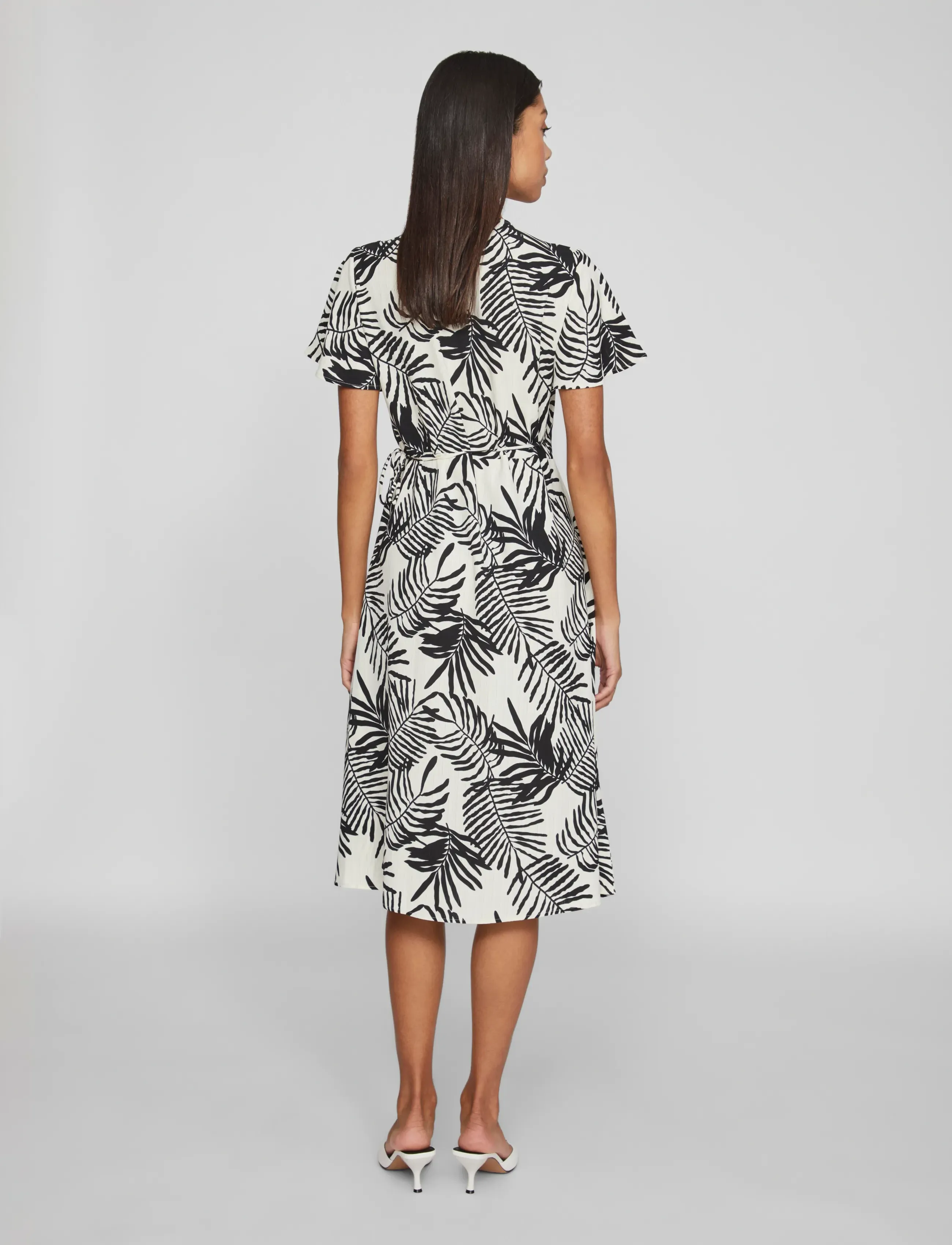 Vila - VILOVIE S/S WRAP MIDI DRESS - NOOS - birch - 3