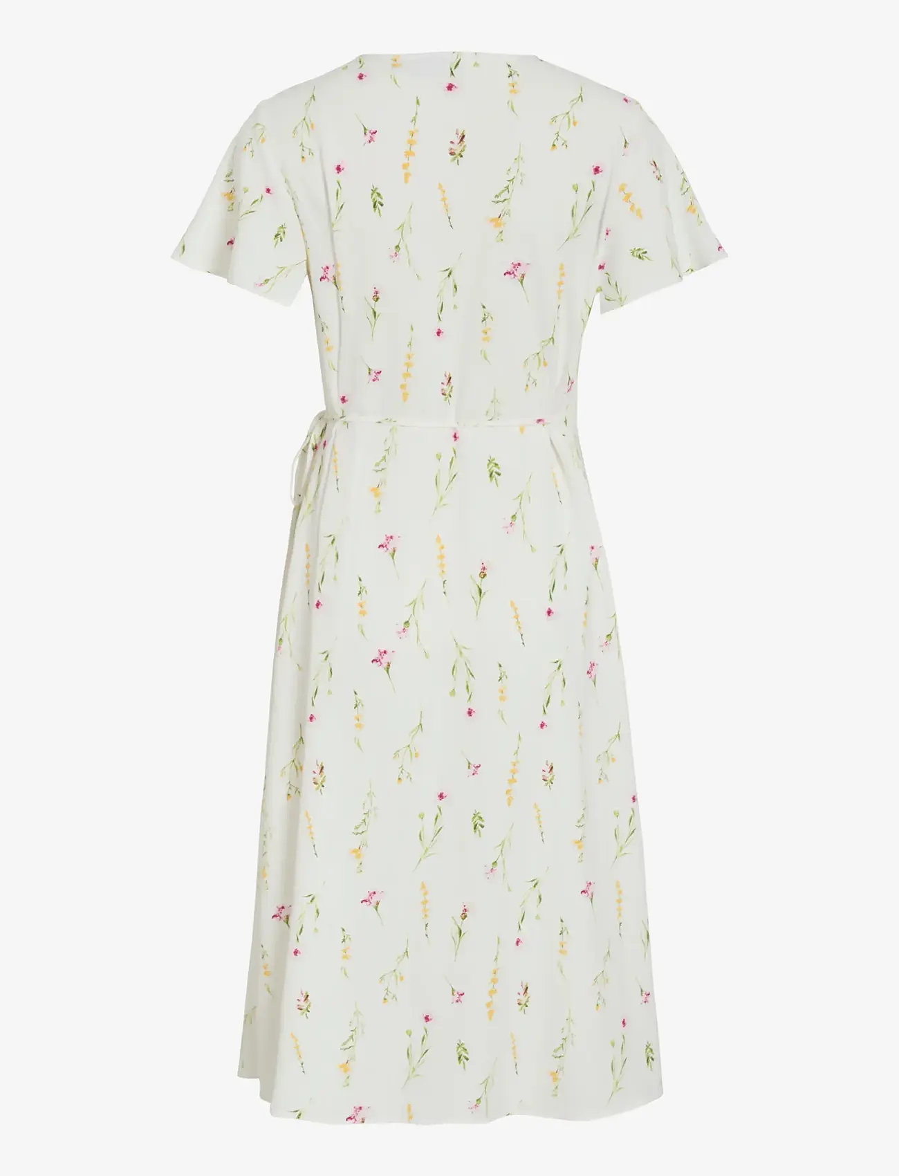 Vila - VILOVIE S/S WRAP MIDI DRESS - NOOS - konfirmatsioon - snow white - 2
