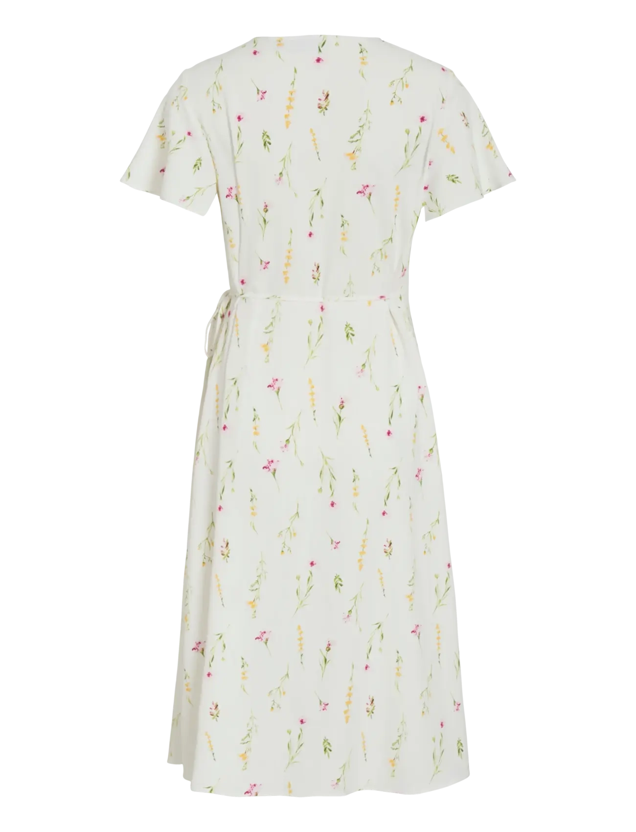 Vila - VILOVIE S/S WRAP MIDI DRESS - NOOS - ferming - snow white - 2