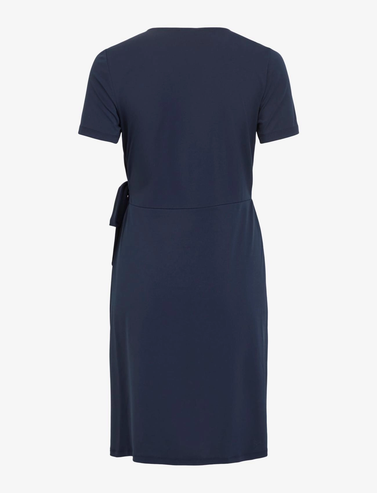Vila - VINAYELI S/S  KNEE WRAP DRESS/SU - NOOS - laveste priser - navy blazer - 2