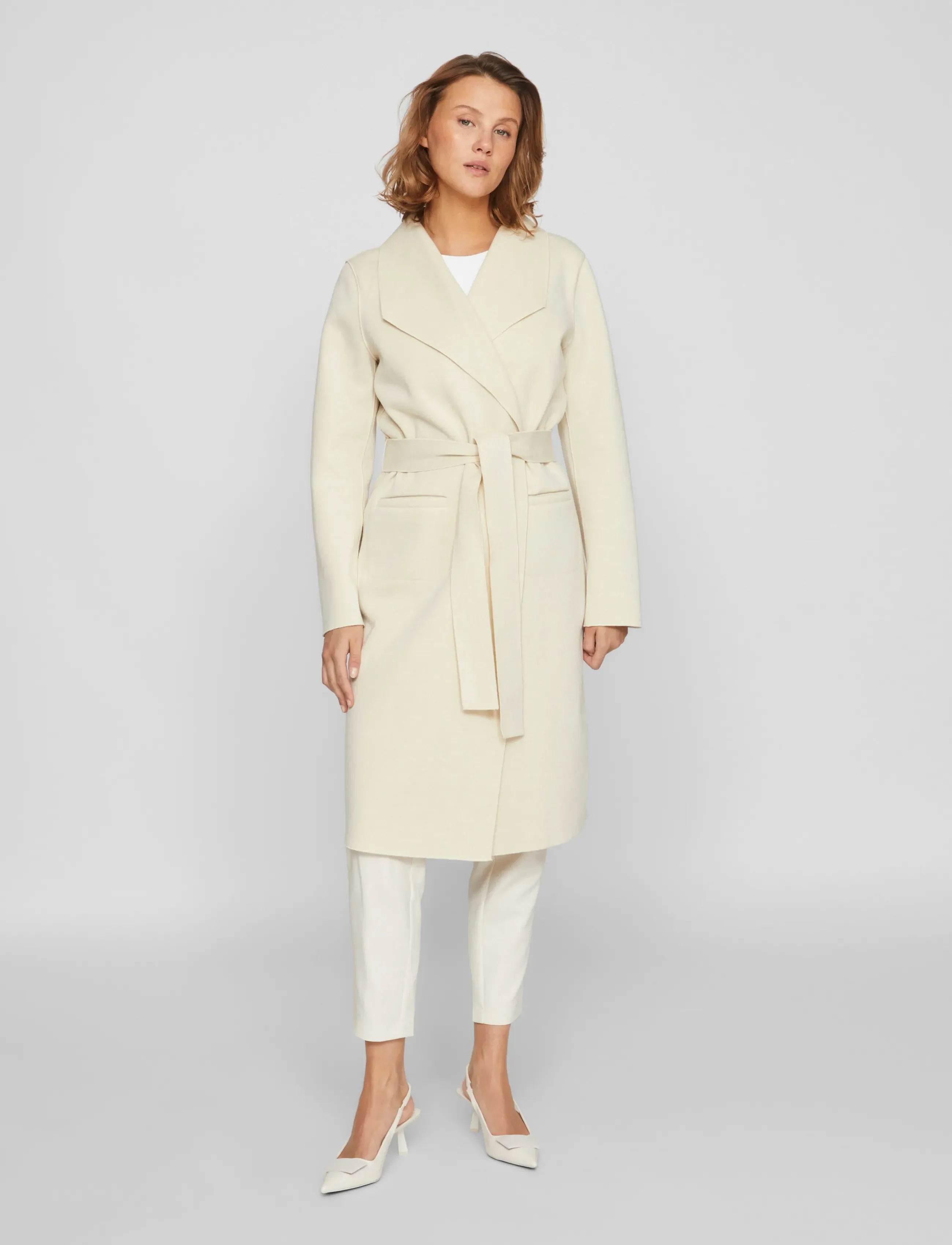 Vila Vijuice Coat Noos, S, Coats, Creme - Winter Frauen