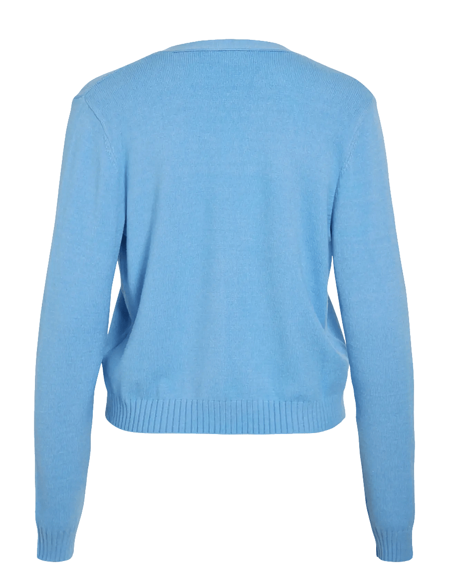 Vila - VIRIL SHORT L/S KNIT CARDIGAN-NOOS - strickjacken - all aboard - 2