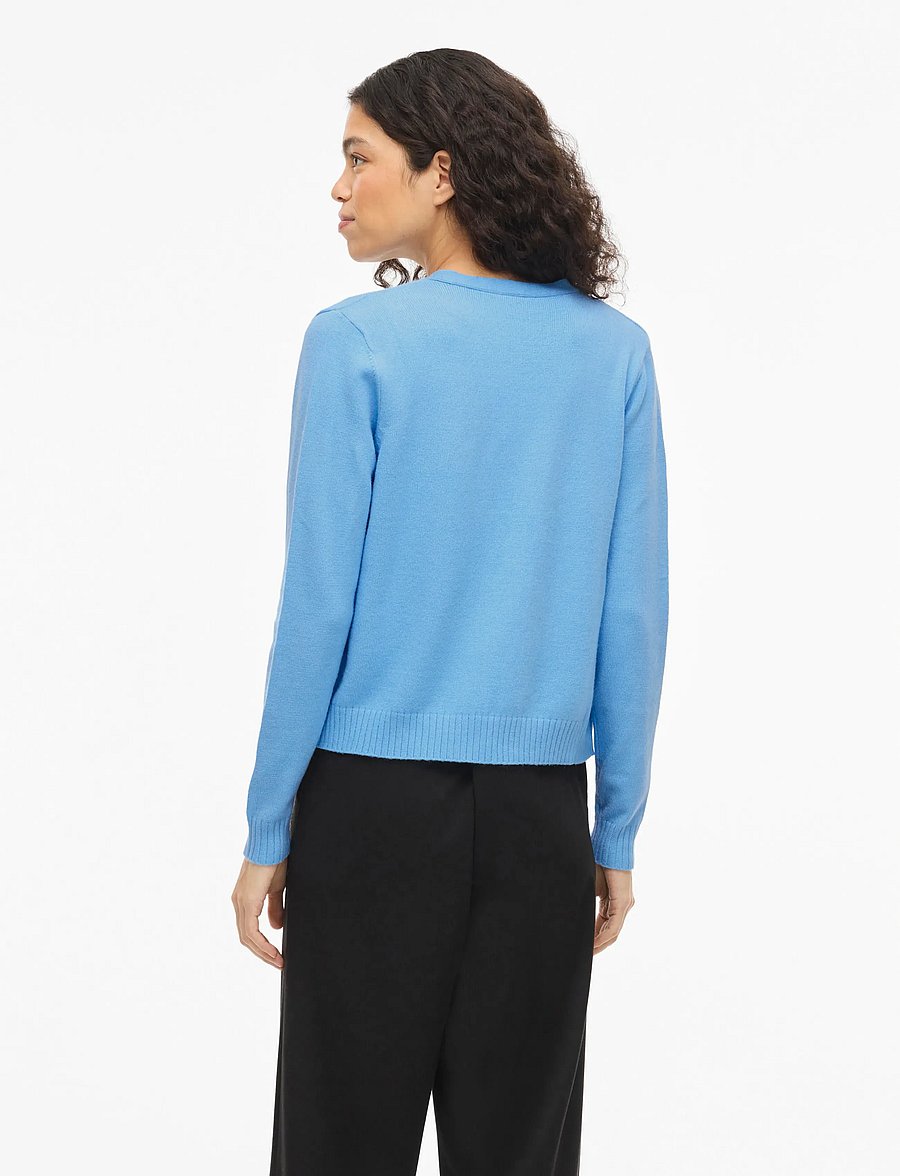 Vila - VIRIL SHORT L/S KNIT CARDIGAN-NOOS - strickjacken - all aboard - 3