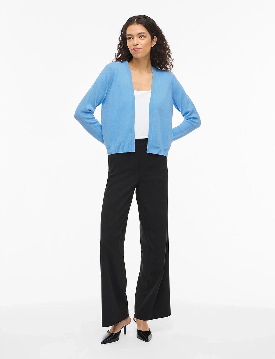 Vila - VIRIL SHORT L/S KNIT CARDIGAN-NOOS - strickjacken - all aboard - 4