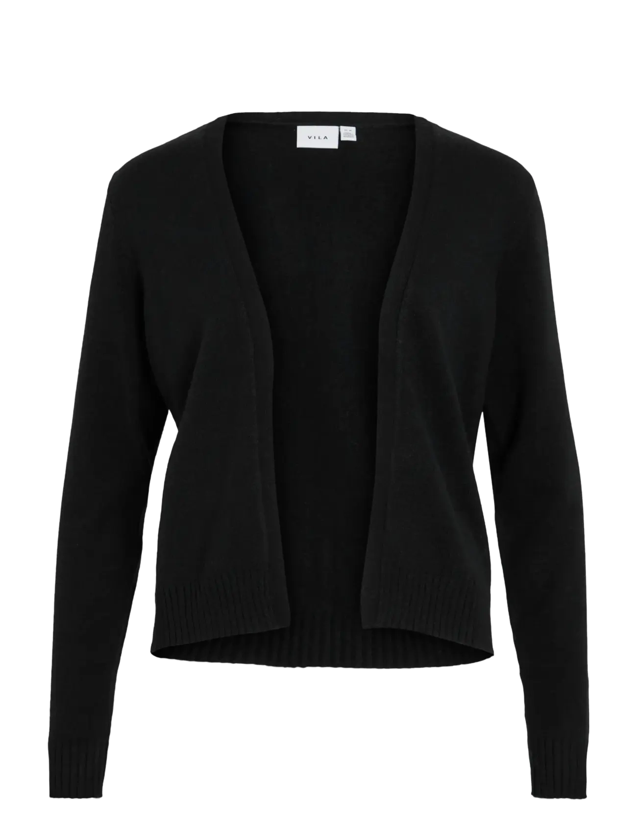 Vila VIRIL SHORT L/S KNIT CARDIGAN-NOOS - Transitional Layering - BLACK / black