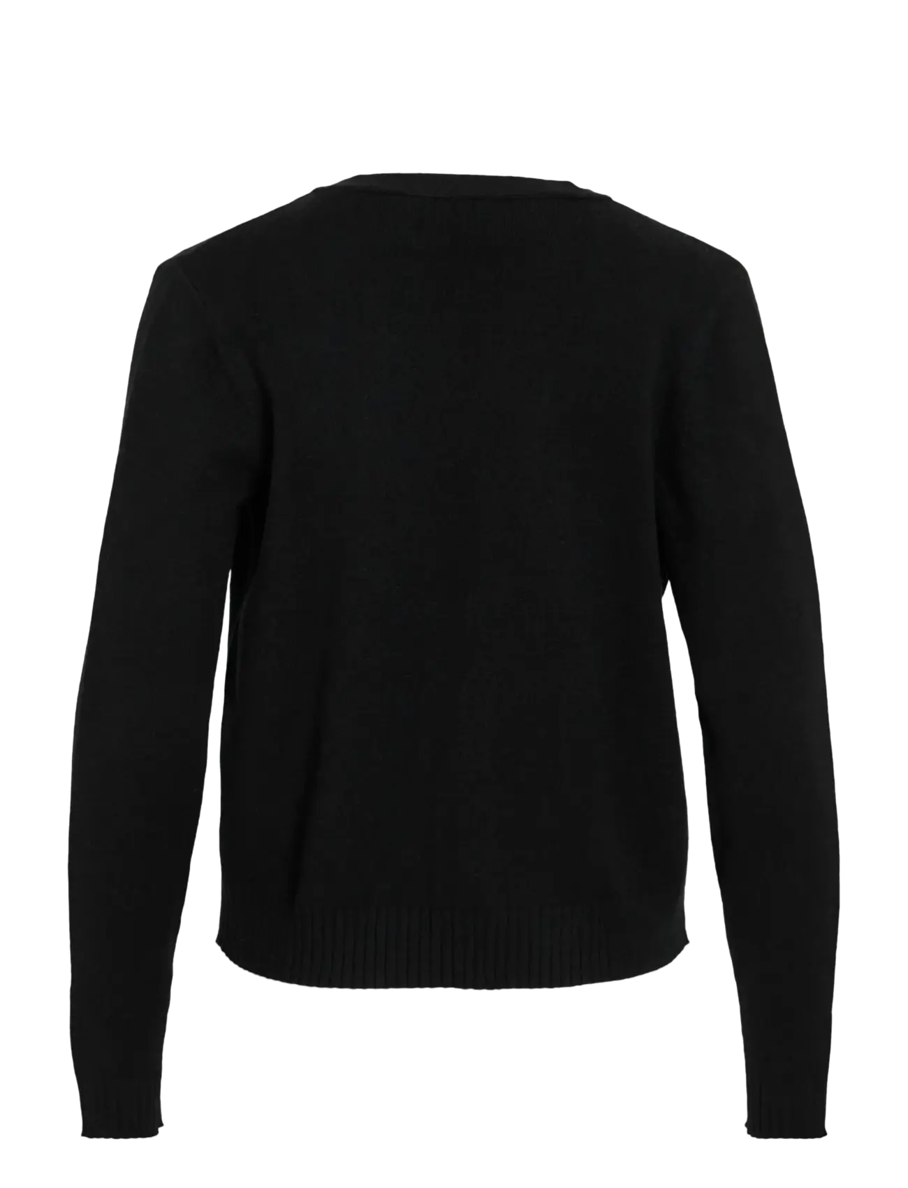 Vila - VIRIL SHORT L/S KNIT CARDIGAN-NOOS - cardigans - black - 2