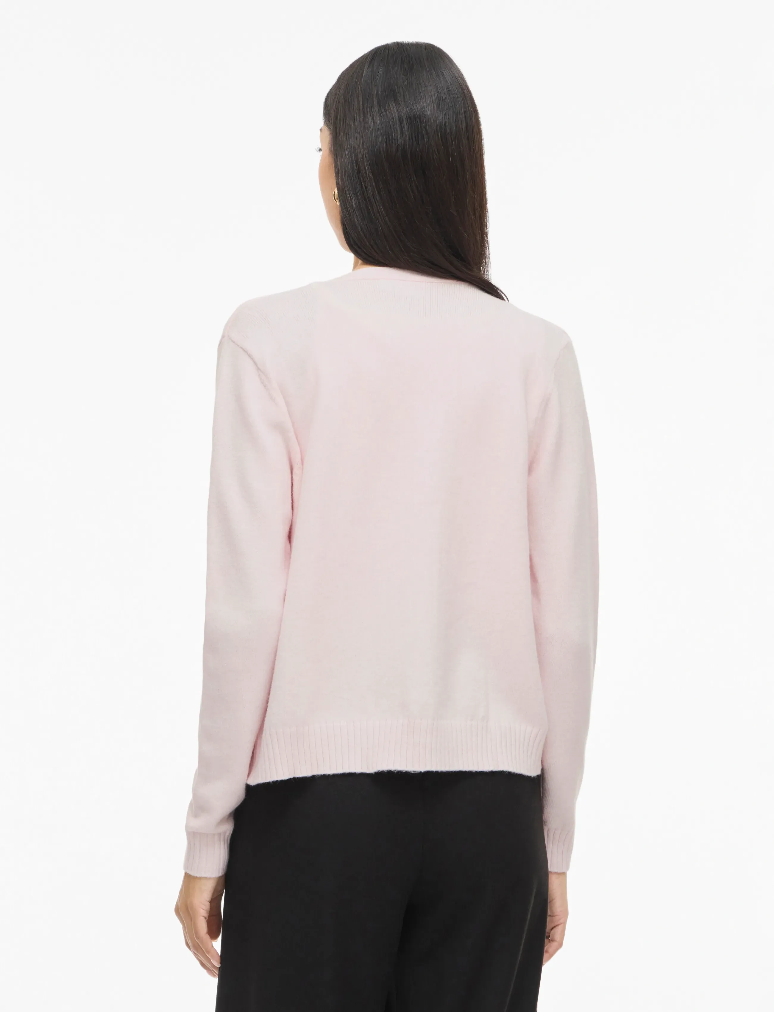 Vila - VIRIL SHORT L/S KNIT CARDIGAN-NOOS - cardigans - cherry blossom - 3