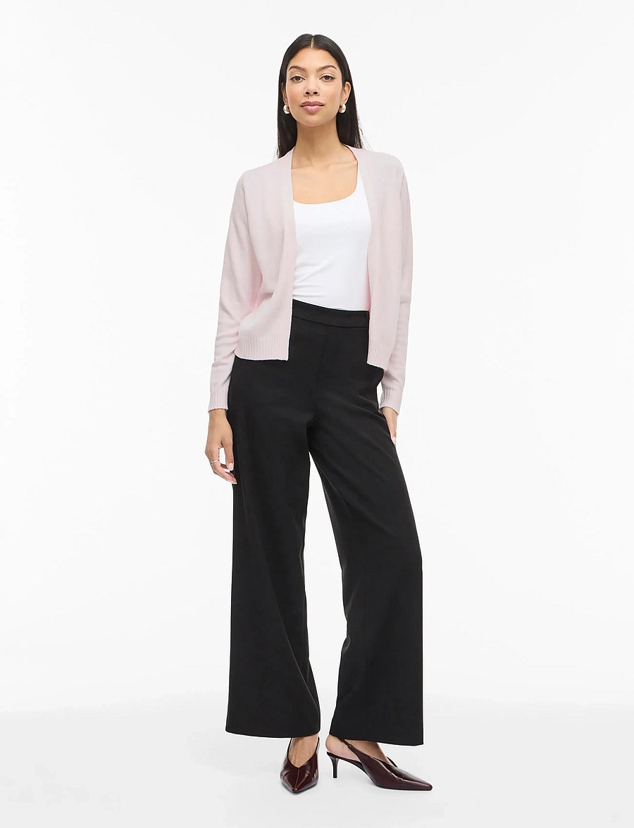 Vila - VIRIL SHORT L/S KNIT CARDIGAN-NOOS - kardiganid - cherry blossom - 4