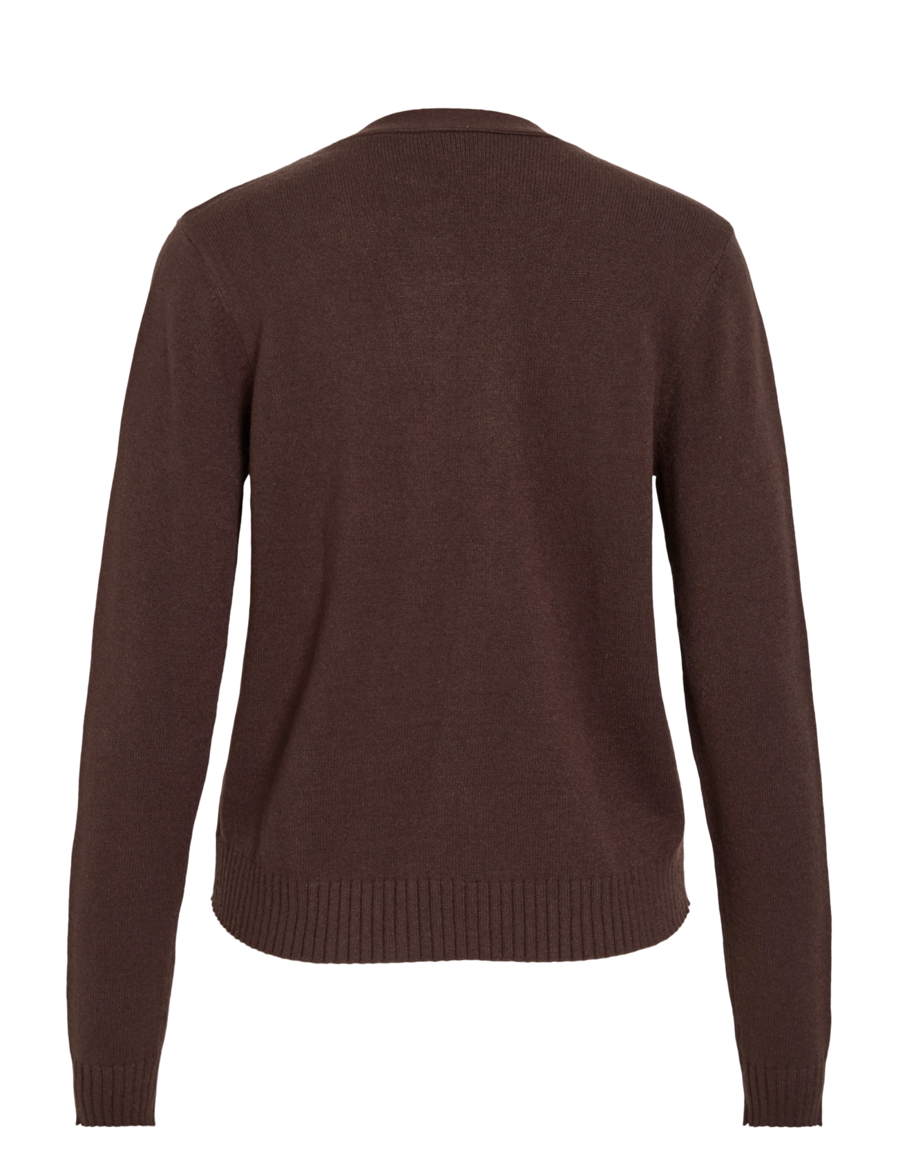 Vila - VIRIL SHORT L/S KNIT CARDIGAN-NOOS - kardiganid - coffee bean - 2