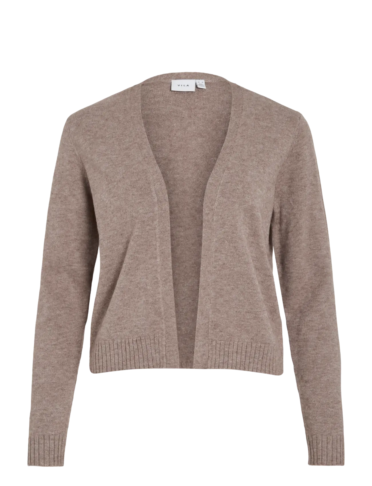 VILA Viril Kurz L/S Knit Cardigan-Noos Beige - XL - Damen