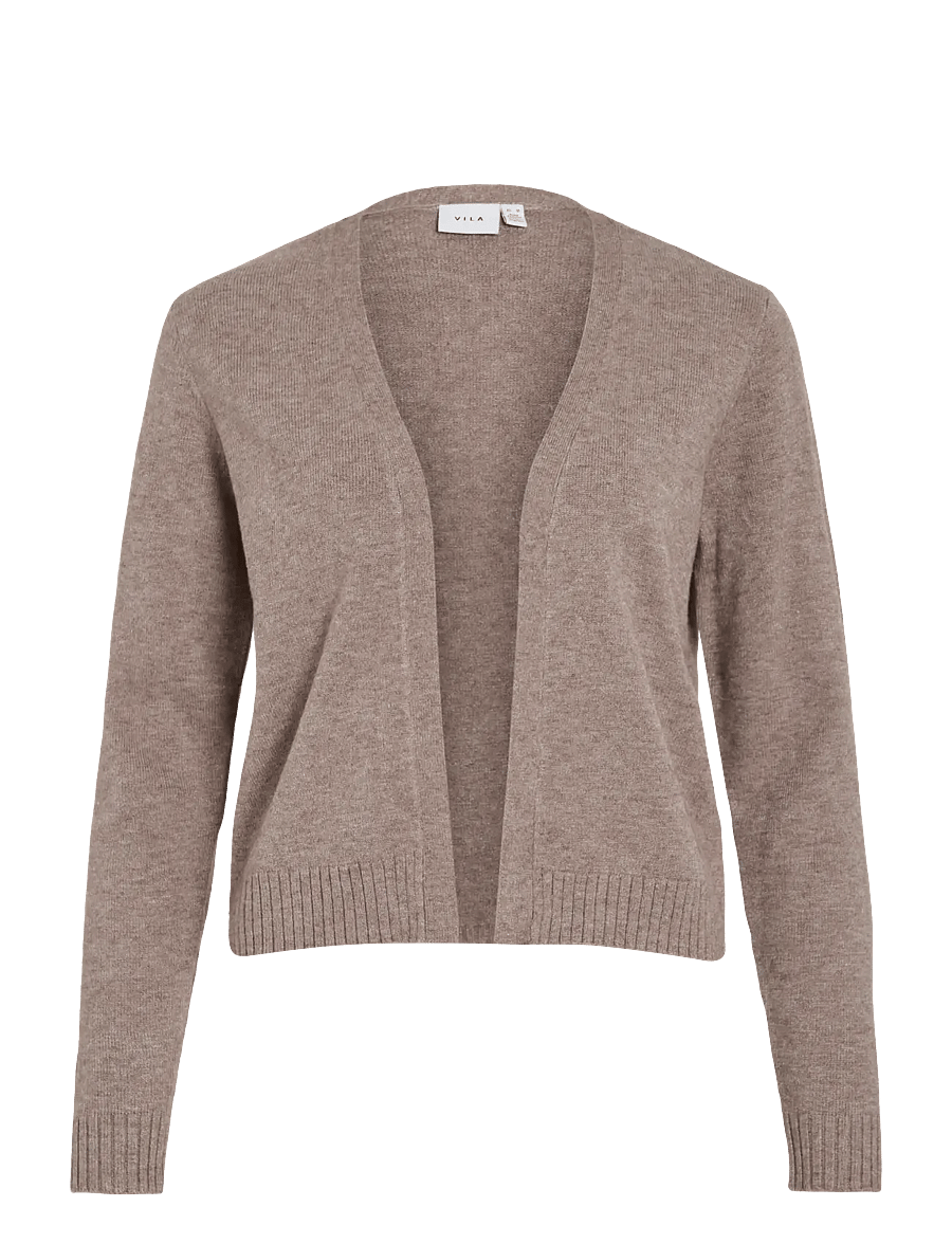 Vila - VIRIL SHORT L/S KNIT CARDIGAN-NOOS - kardiganid - falcon - 1