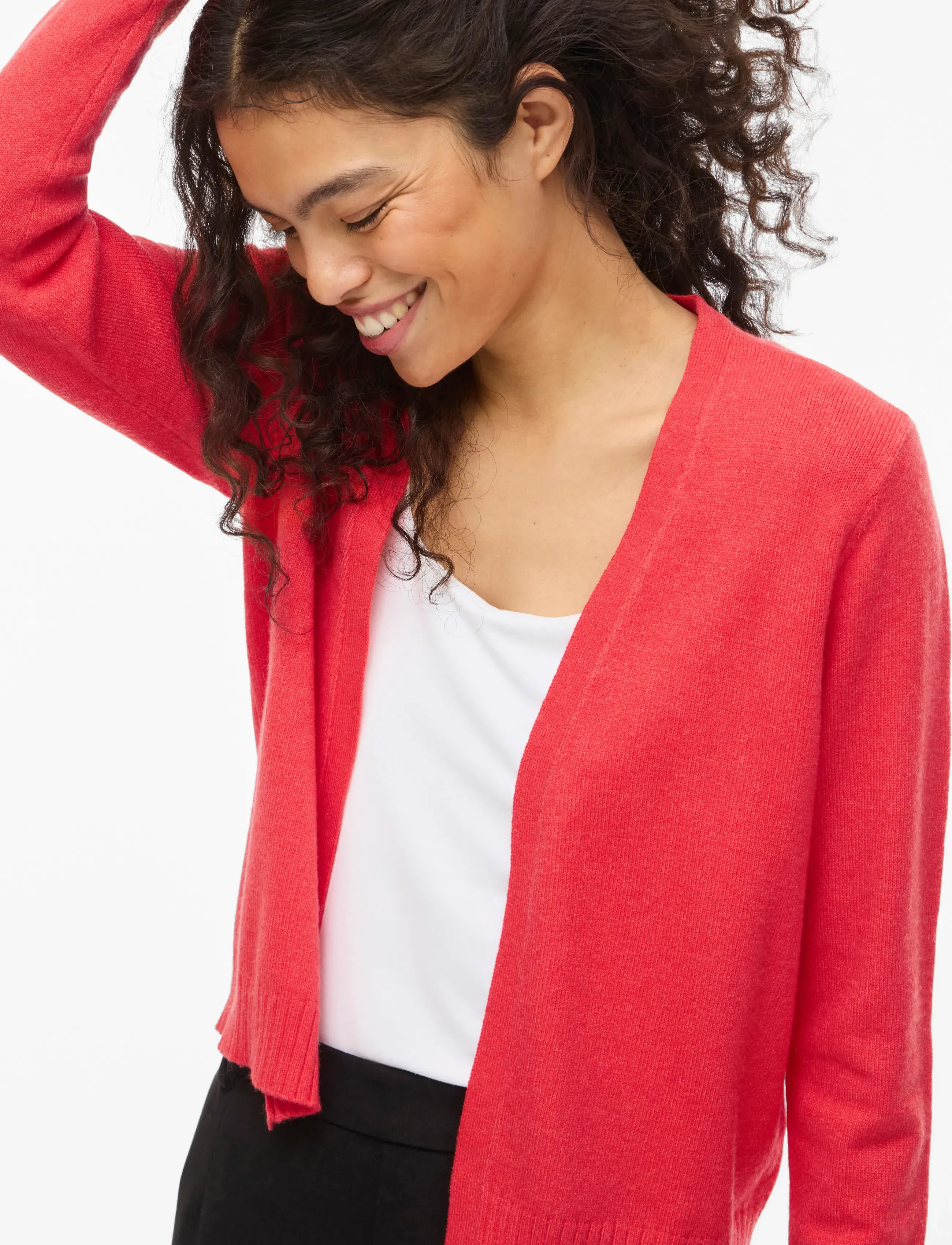 Vila - VIRIL SHORT L/S KNIT CARDIGAN-NOOS - cardigans - hibiscus - 5