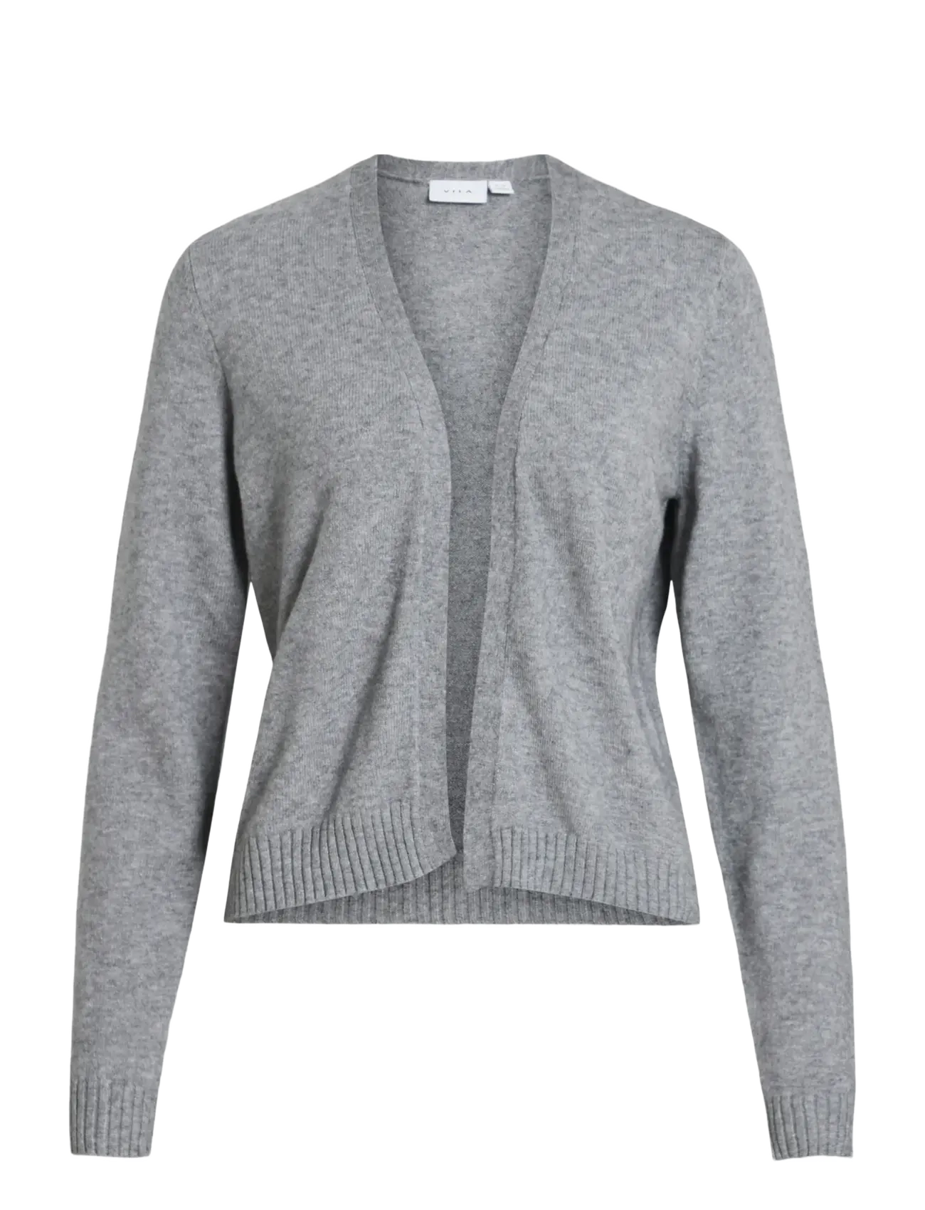 Vila VIRIL SHORT L/S KNIT CARDIGAN-NOOS - Cardigans - MEDIUM GREY MELANGE / grey