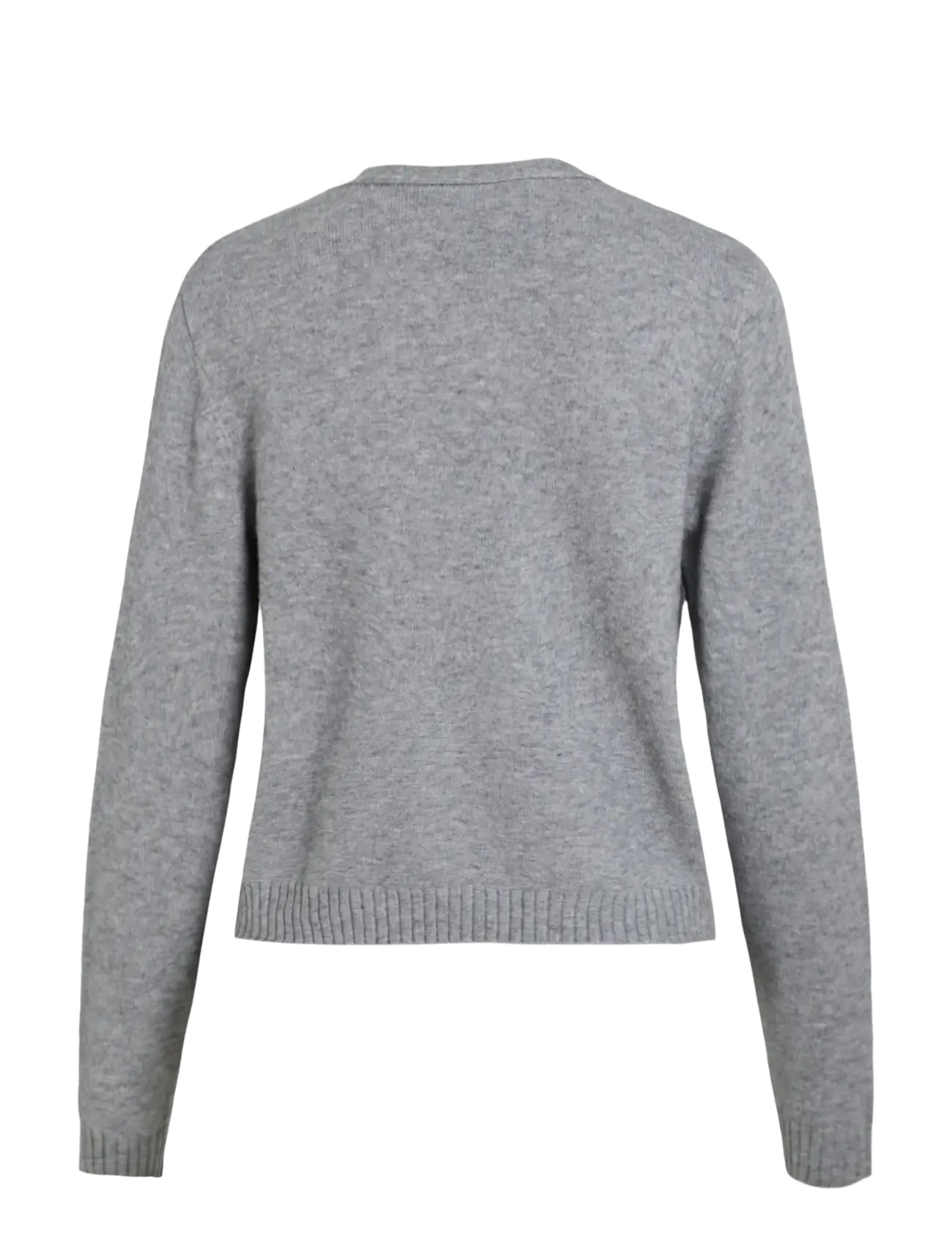 Vila - VIRIL SHORT L/S KNIT CARDIGAN-NOOS - cardigans - medium grey melange - 2