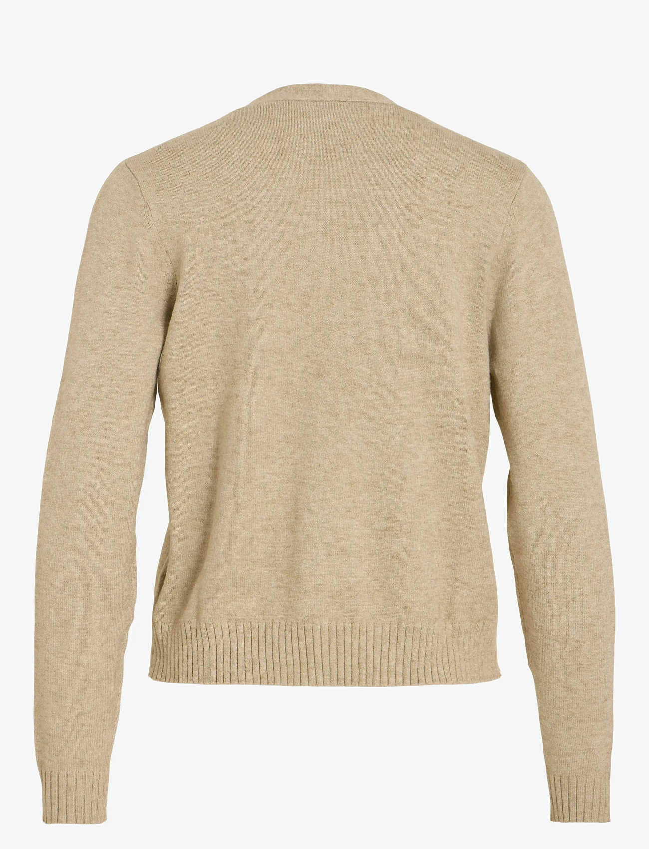 Vila - VIRIL SHORT L/S KNIT CARDIGAN-NOOS - kardiganid - natural melange - 2