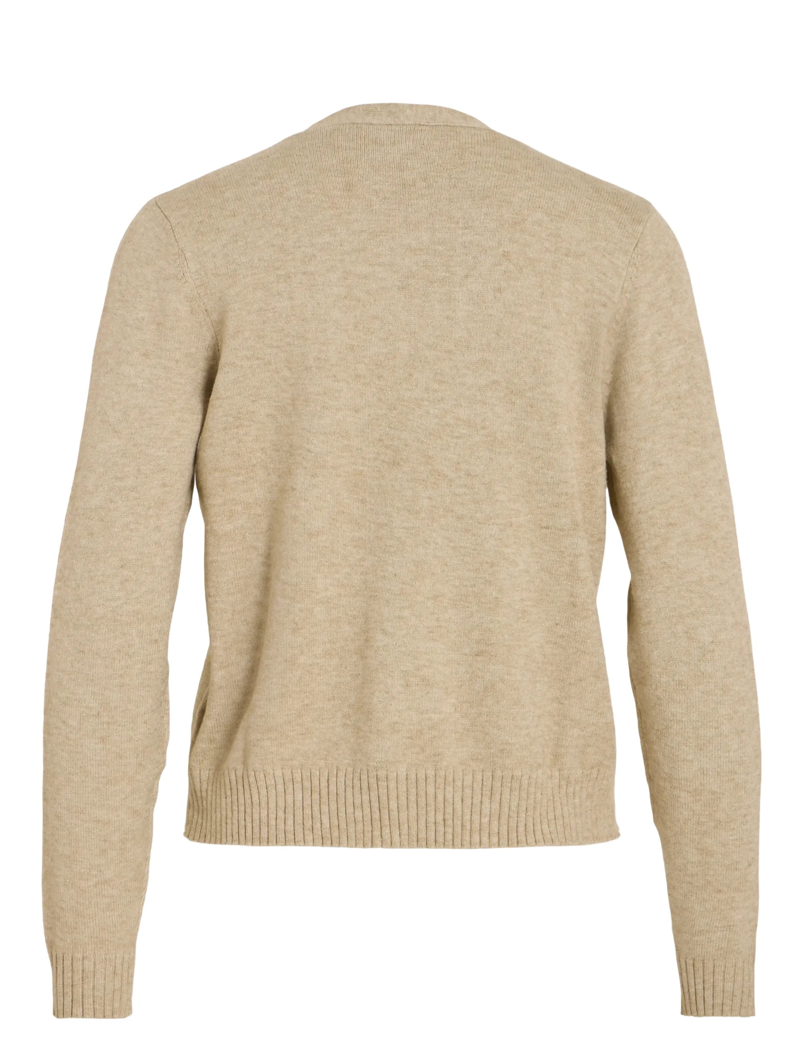 Vila - VIRIL SHORT L/S KNIT CARDIGAN-NOOS - cardigans - natural melange - 2