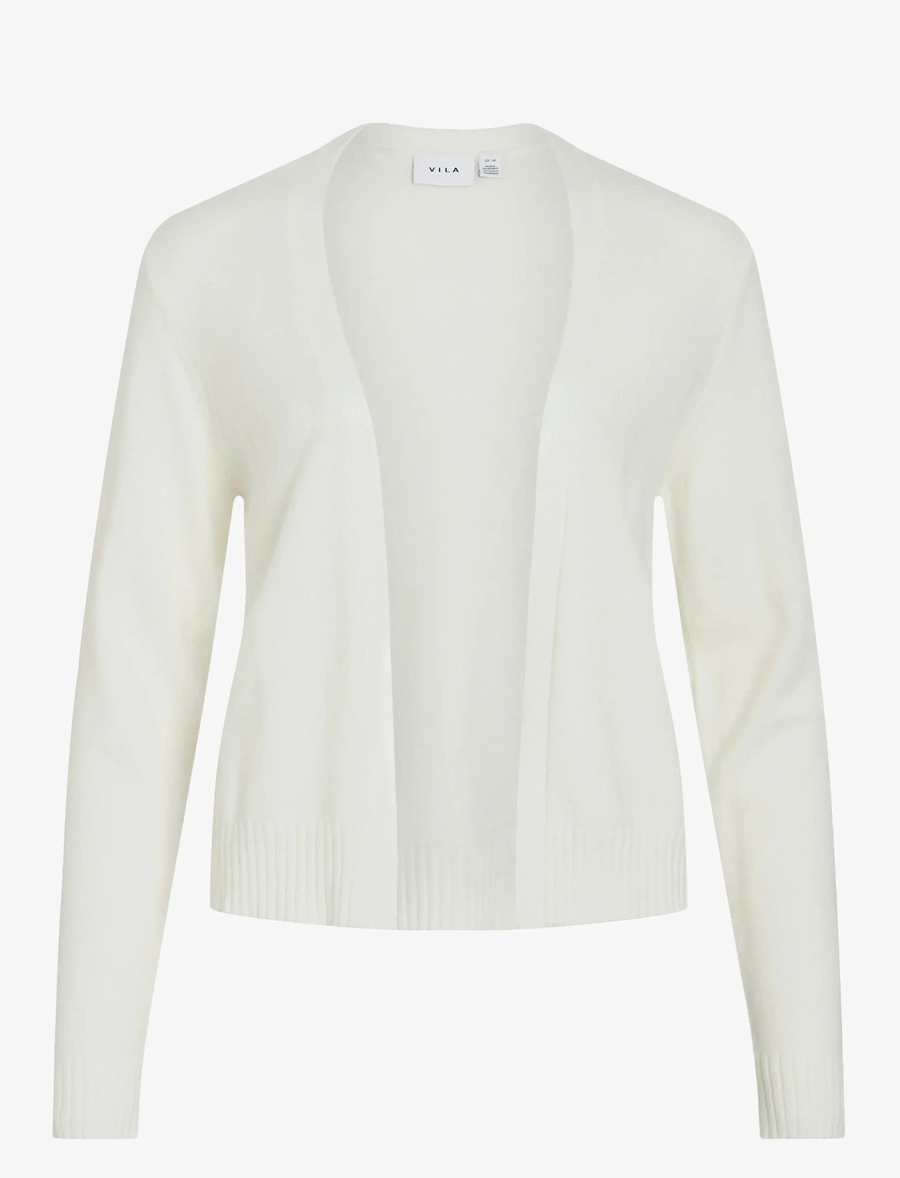 Vila - VIRIL SHORT L/S KNIT CARDIGAN-NOOS - white alyssum - 1