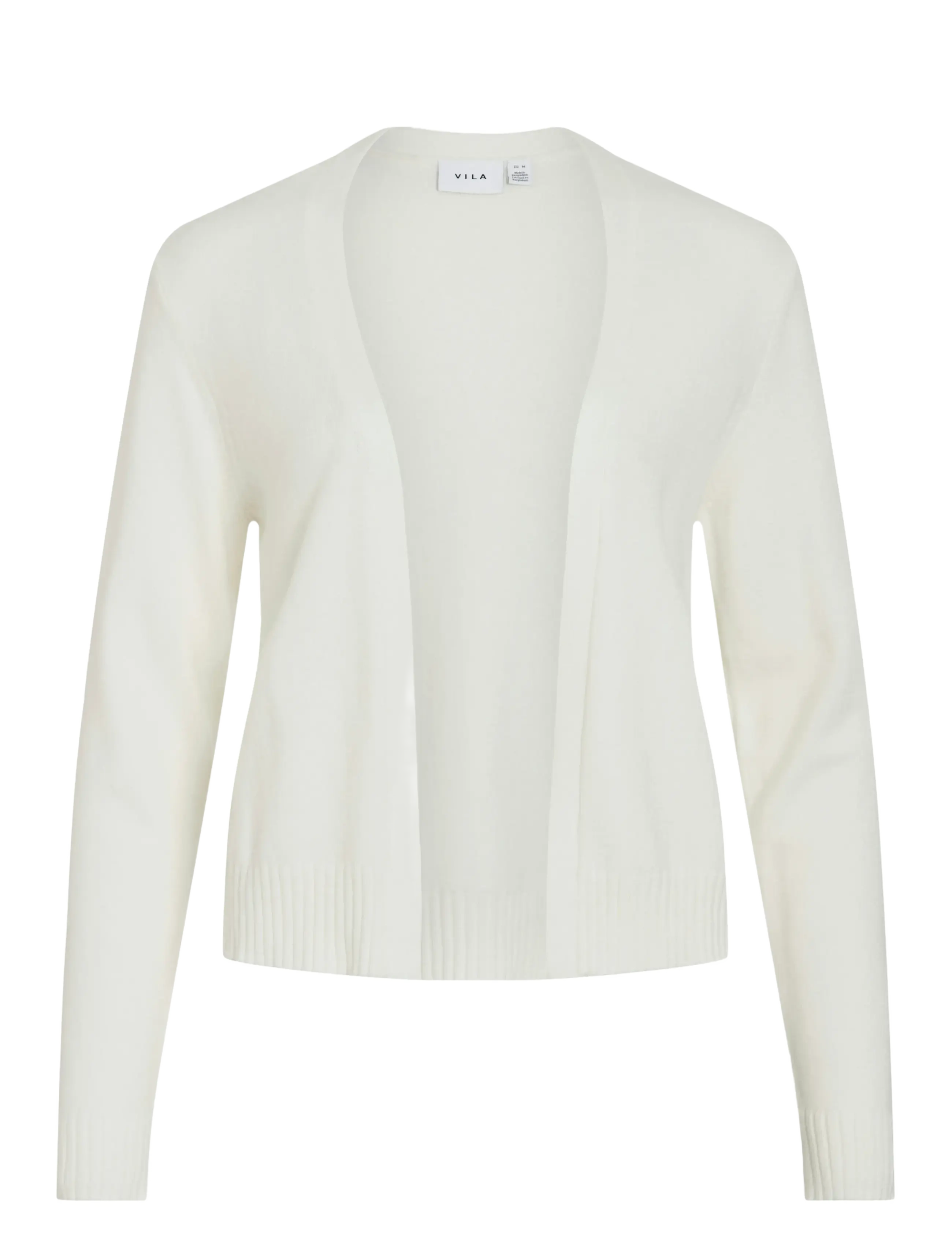 Vila VIRIL SHORT L/S KNIT CARDIGAN-NOOS - Cardigans - WHITE ALYSSUM / white