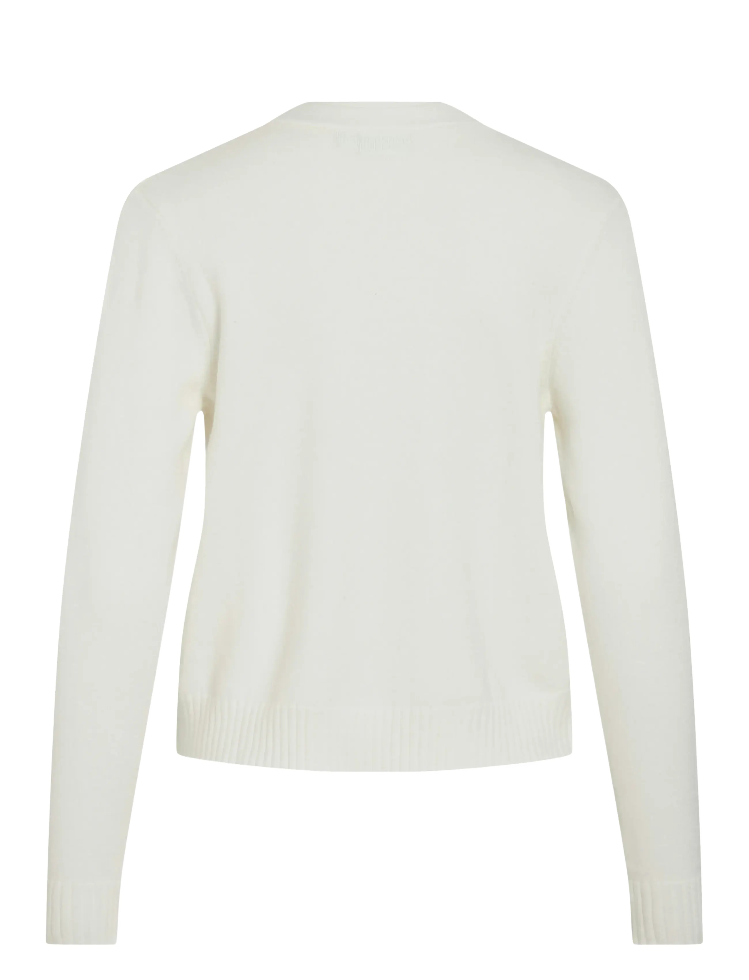 Vila - VIRIL SHORT L/S KNIT CARDIGAN-NOOS - gilets - white alyssum - 2