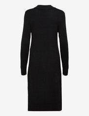 Vila - VIRIL CREW NECK L/S MIDI DRESS - NOOS - knitted dresses - black - 2