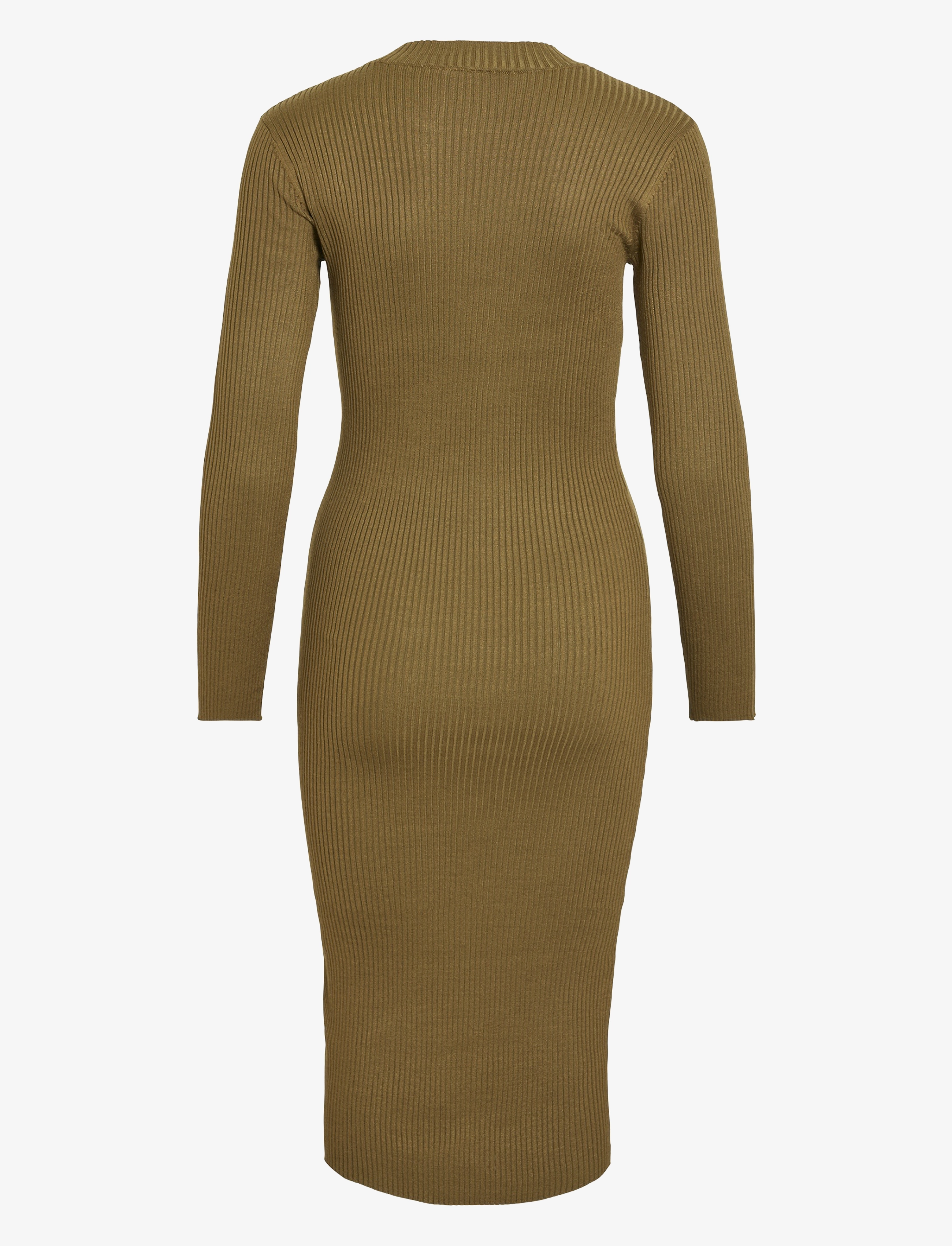 Vila - VIKNITTA KNIT L/S DRESS/KA - laveste priser - gothic olive - 2